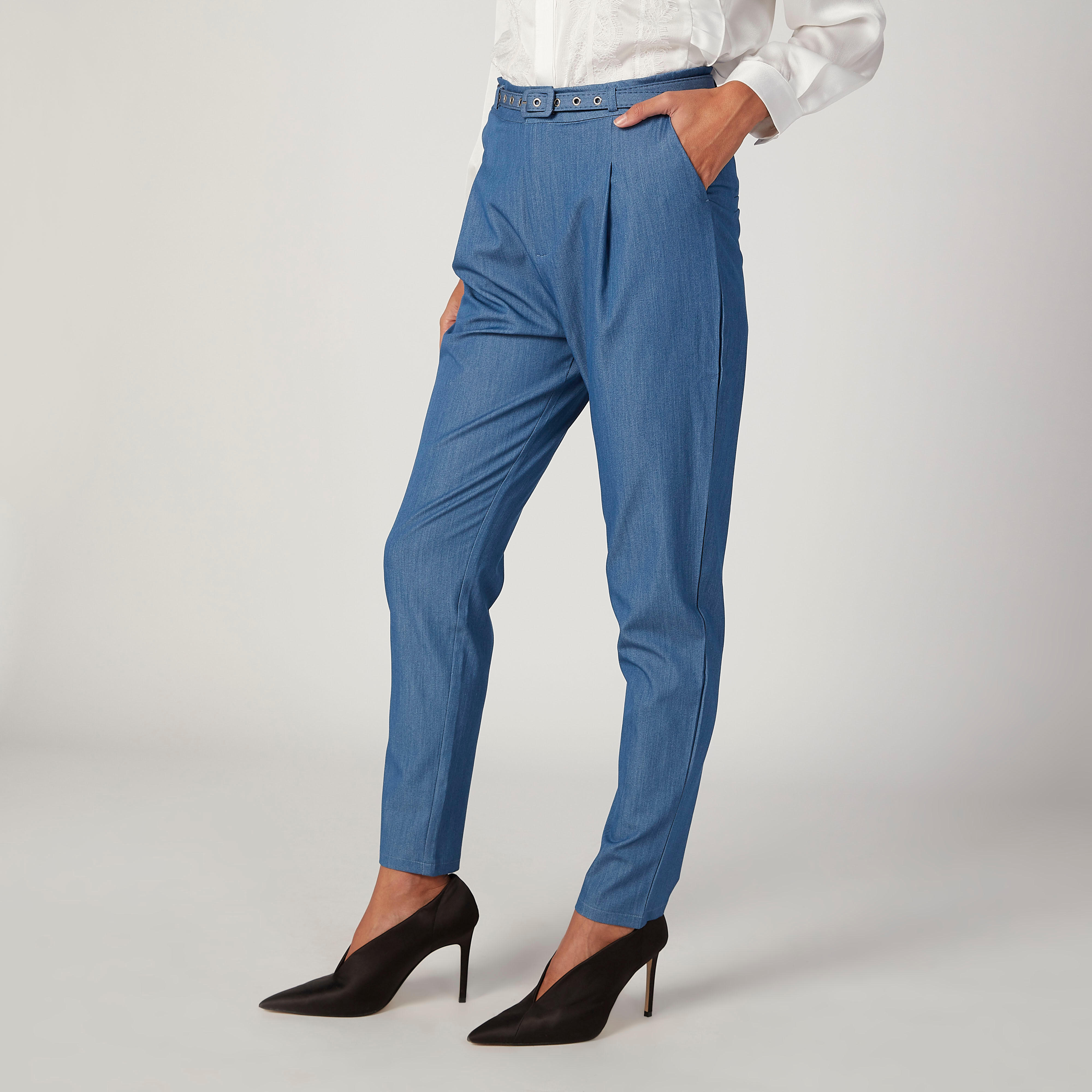 2Xtremz Solid Trousers with 4-Pockets-women-clothing-bottoms-trousers-image-5