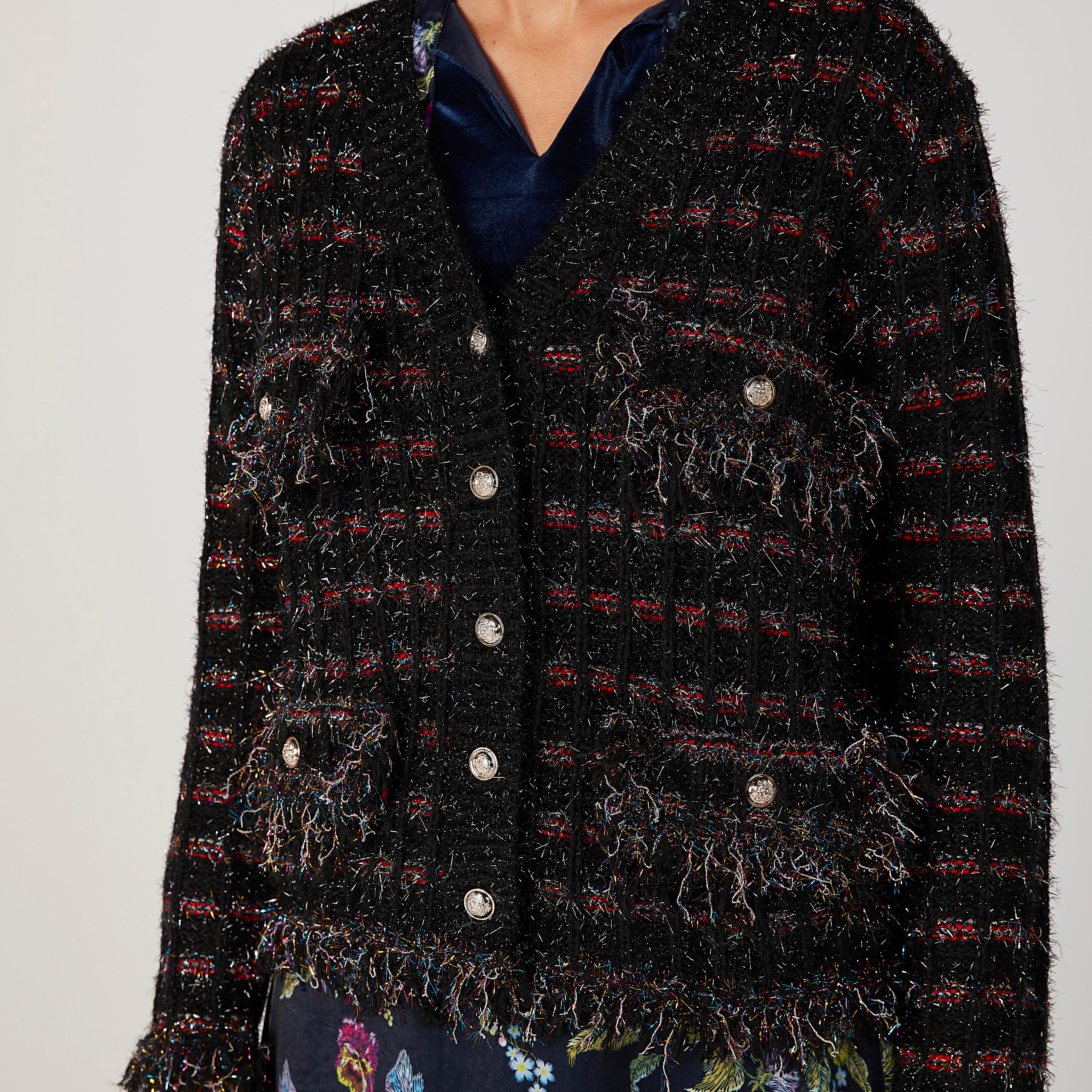 جاكيت بارز الملمس بأكمام طويلة وجيوب بطيّة-women-winterwear-coatsandjackets-jackets-image-3