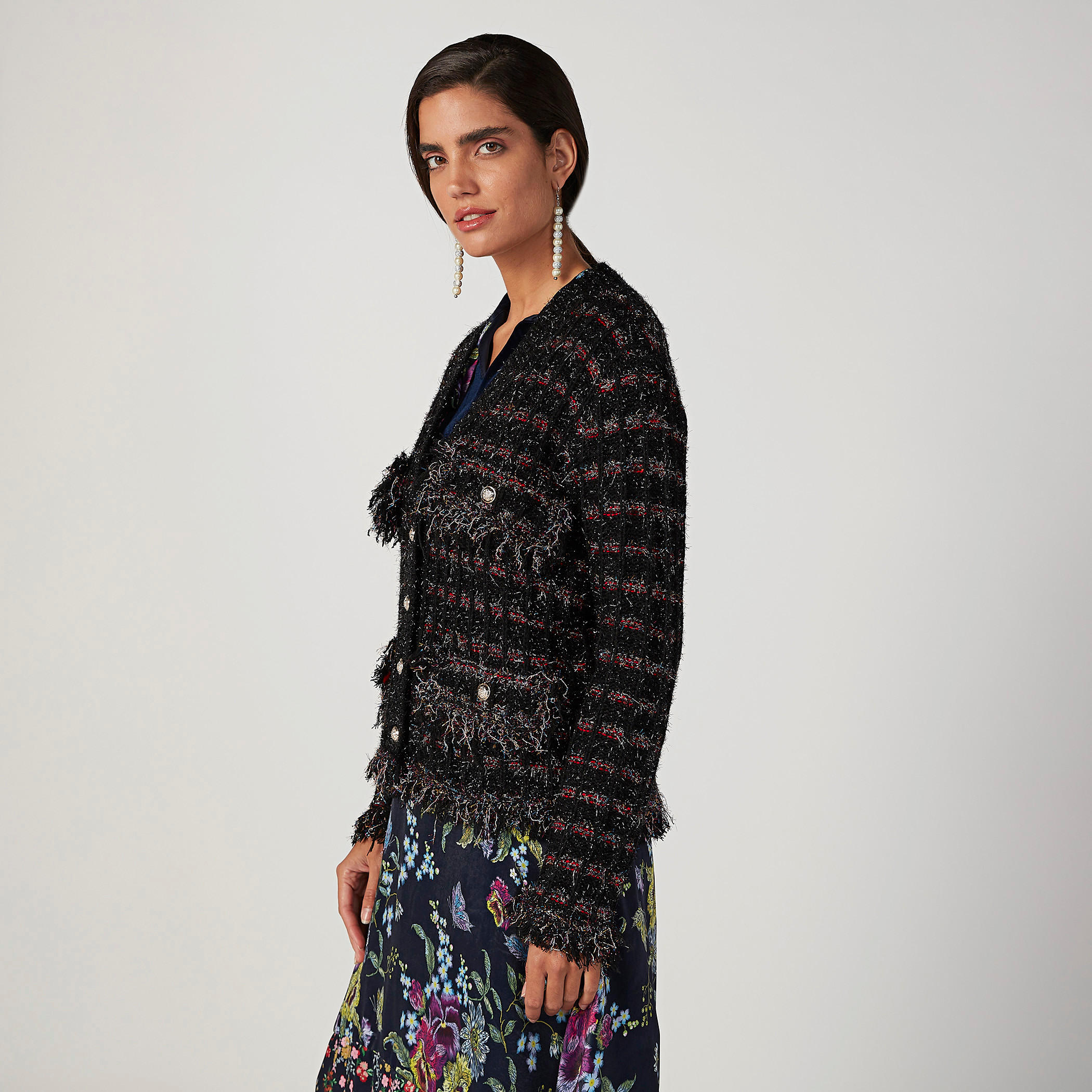 جاكيت بارز الملمس بأكمام طويلة وجيوب بطيّة-women-winterwear-coatsandjackets-jackets-image-5