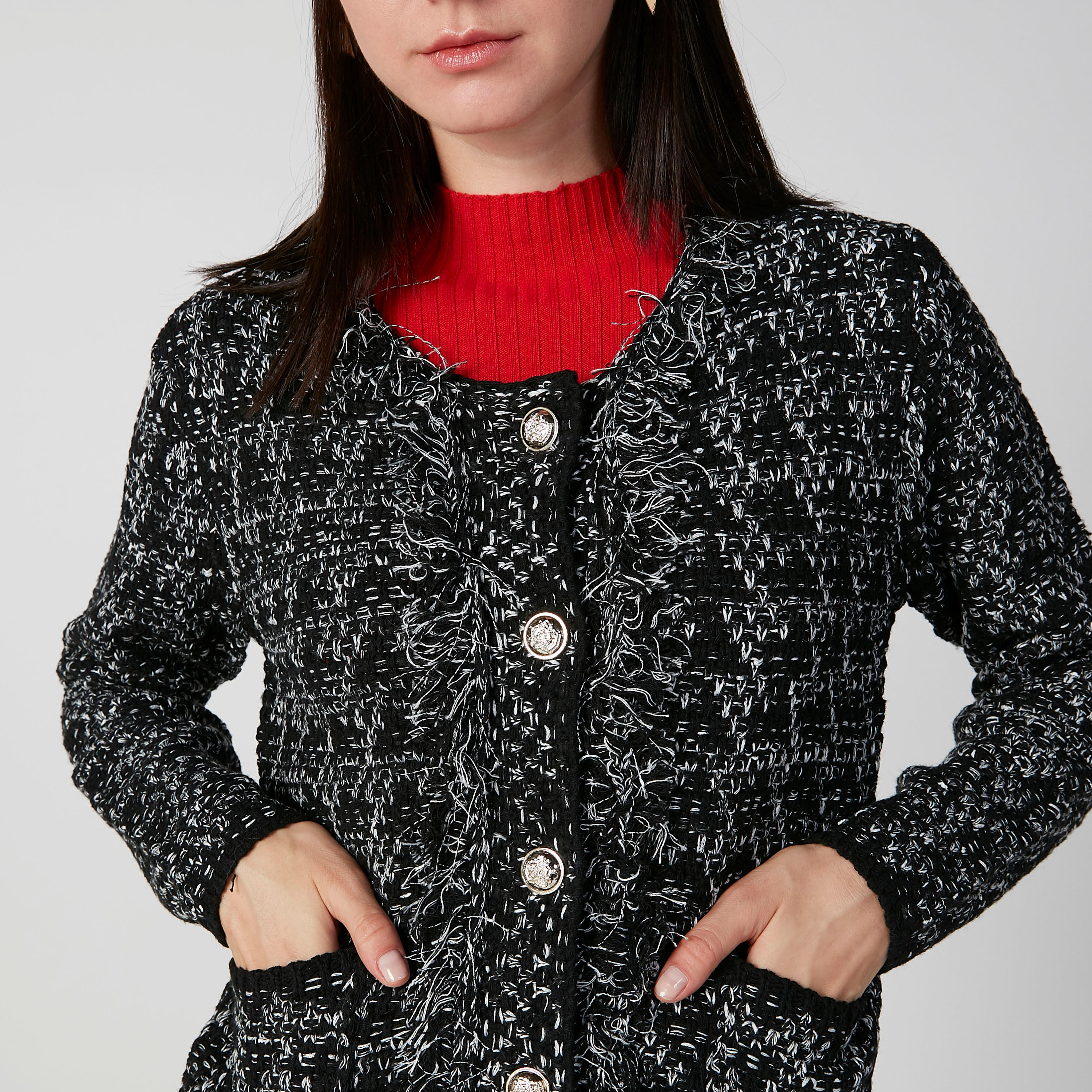 كنزة بارزة الملمس بأكمام طويلة وجيوب-women-clothing-cardigansandjumpers-jumpers-image-3