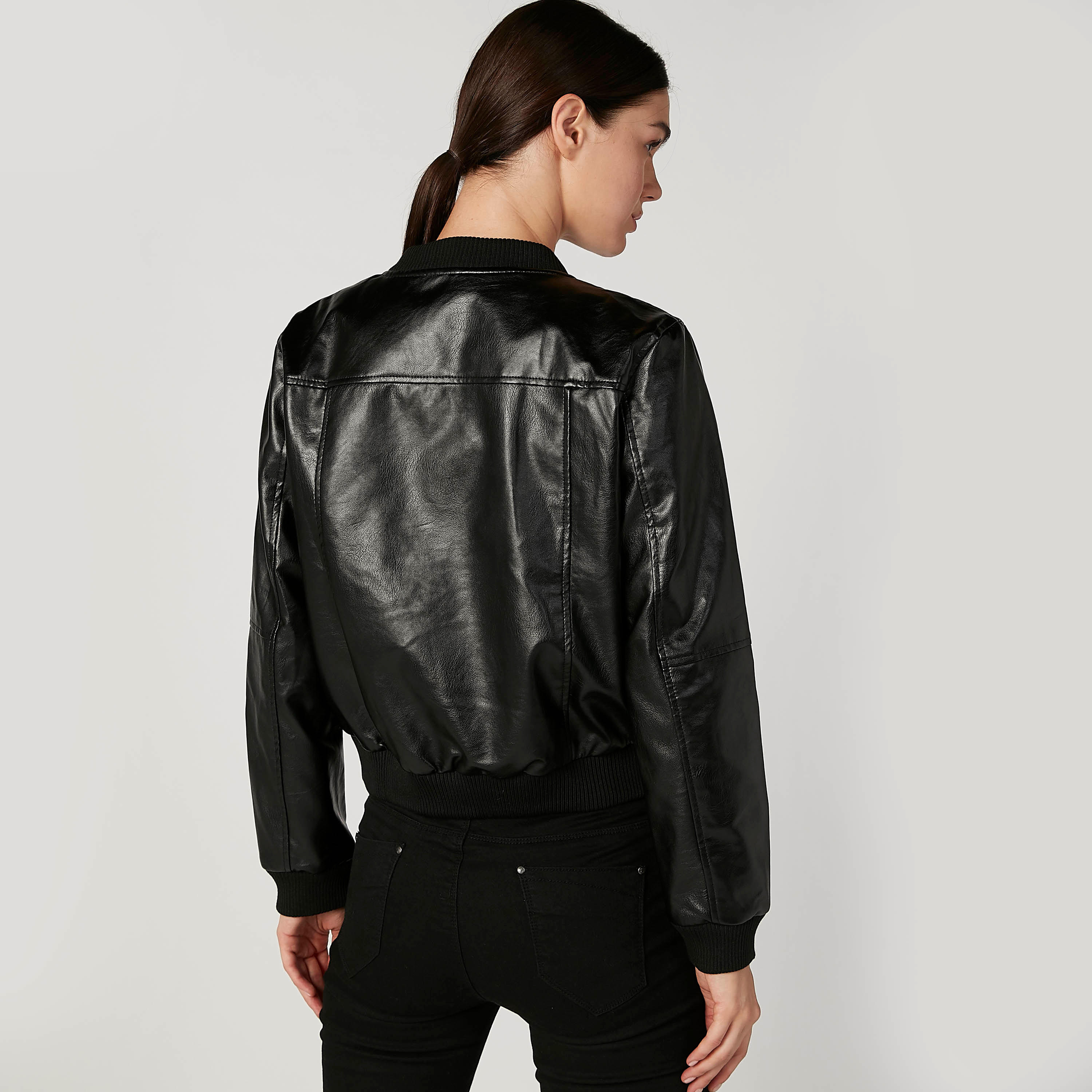 Embroidered Jacket with Long Sleeves and Zip Closure-women-winterwear-coatsandjackets-jackets-image-4