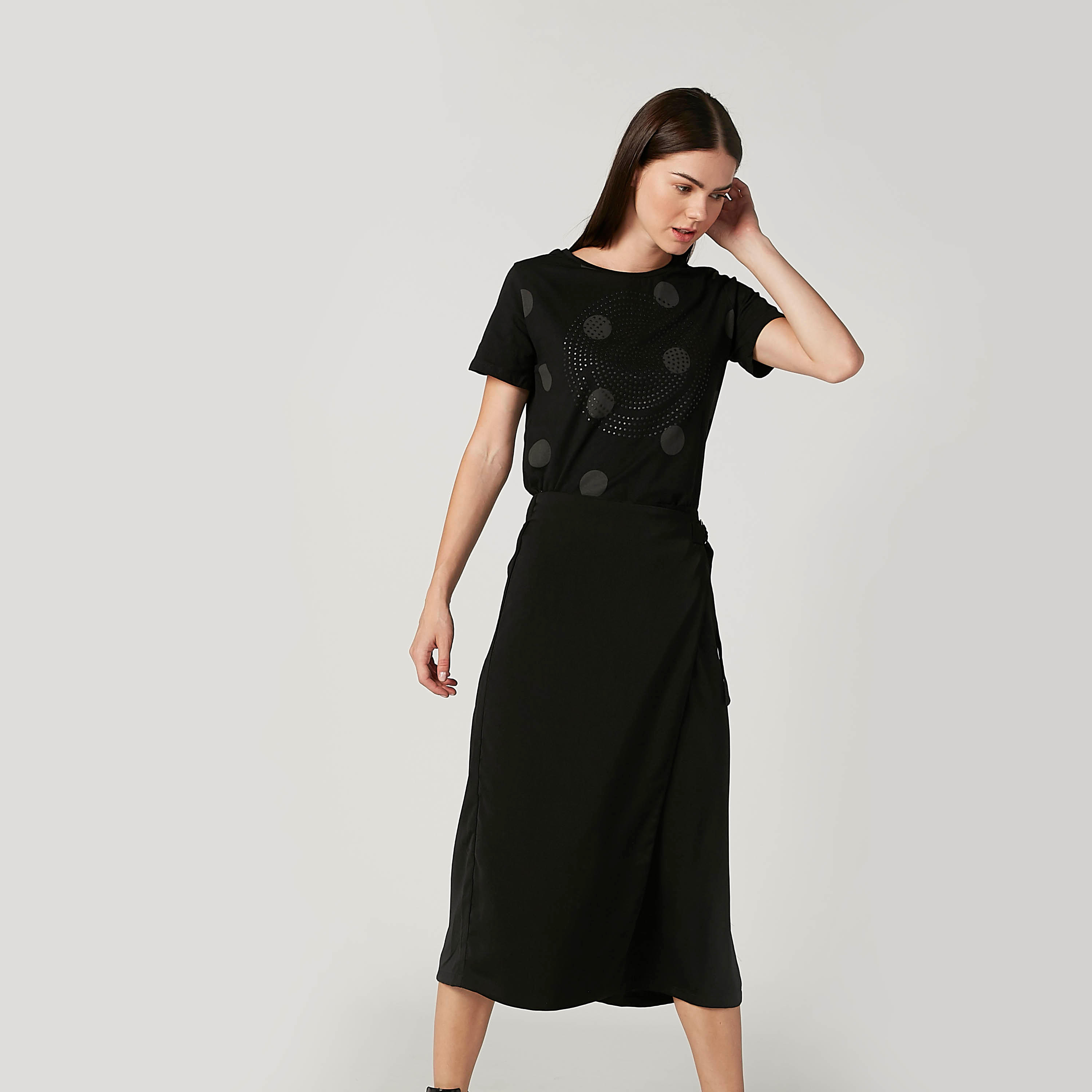Plain Mid Waist Culottes with D-Ring Belt-women-clothing-bottoms-trousers-image-1