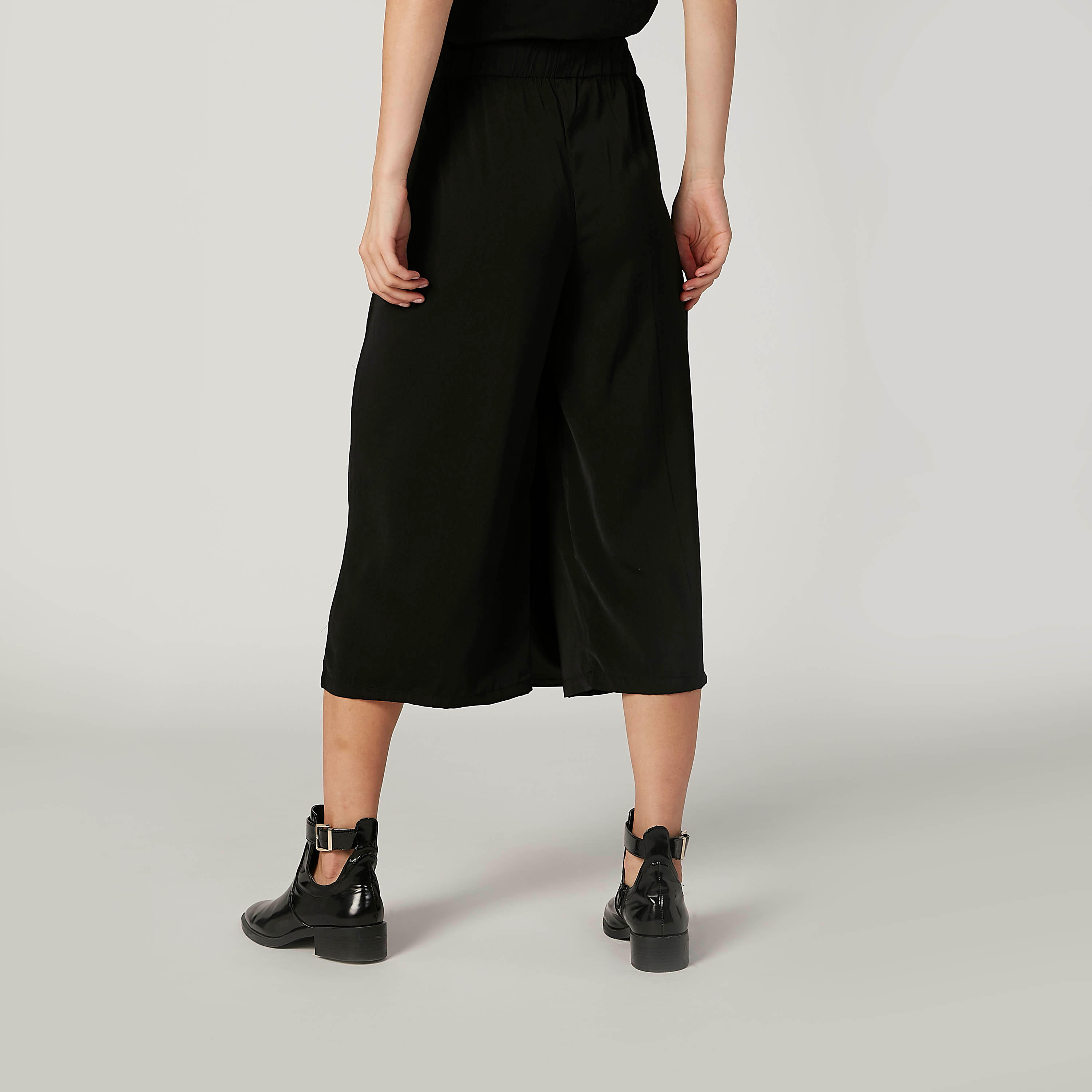 Plain Mid Waist Culottes with D-Ring Belt-women-clothing-bottoms-trousers-image-4