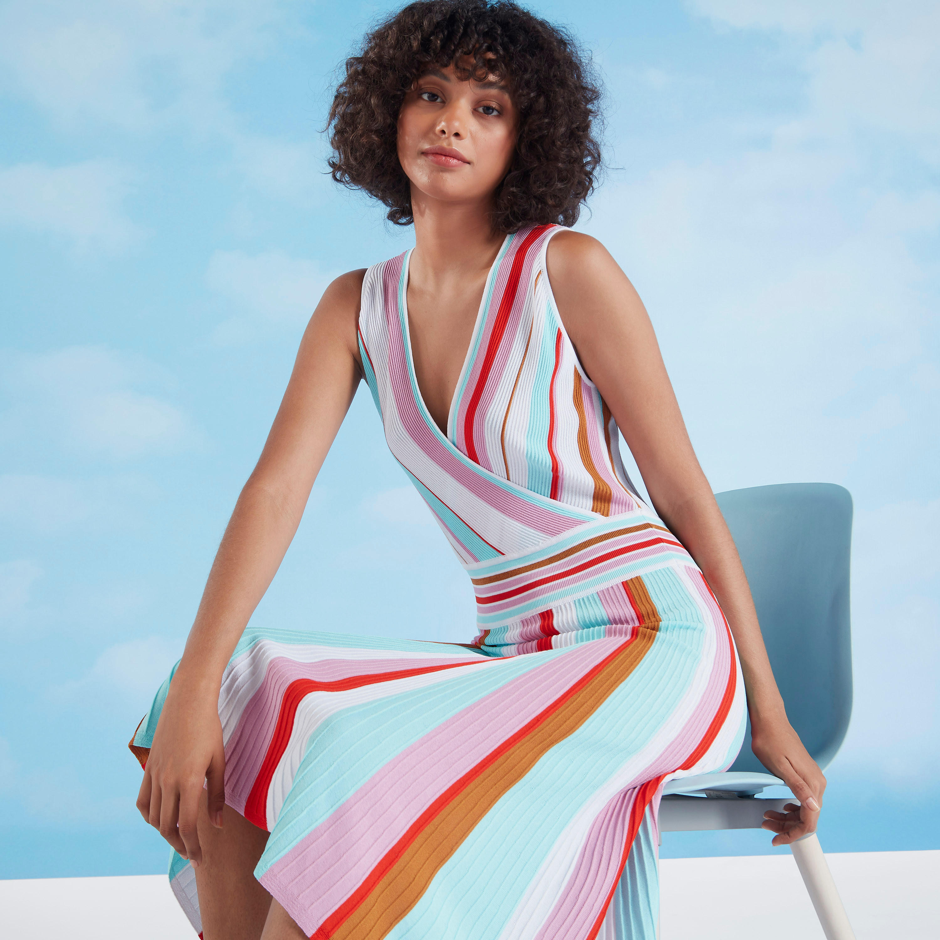 Striped Midi Sleeveless Dress-women-clothing-dresses-image-3