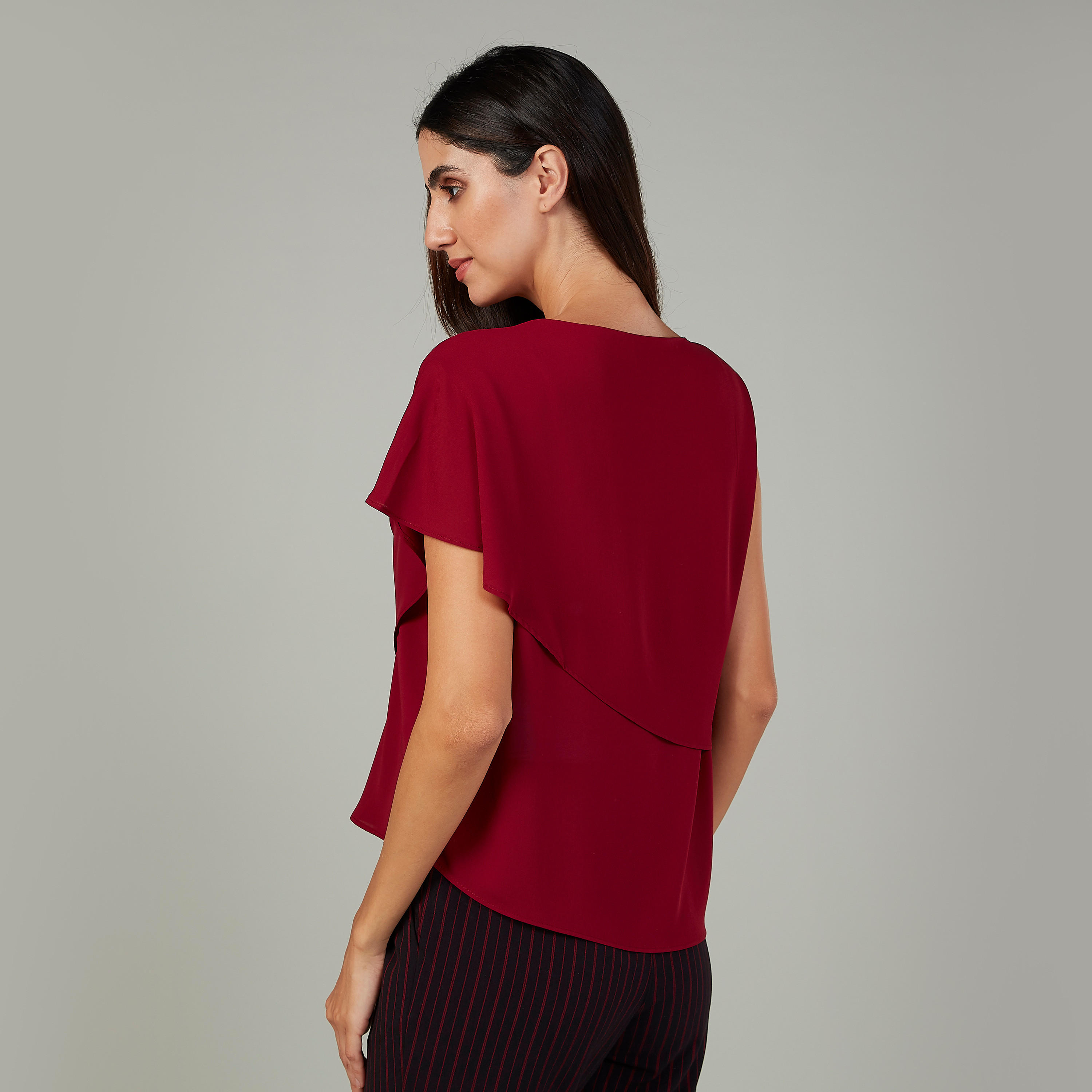 Plain Sleeveless Top with Round Neck-women-clothing-shirtsandblouses-blouses-image-4