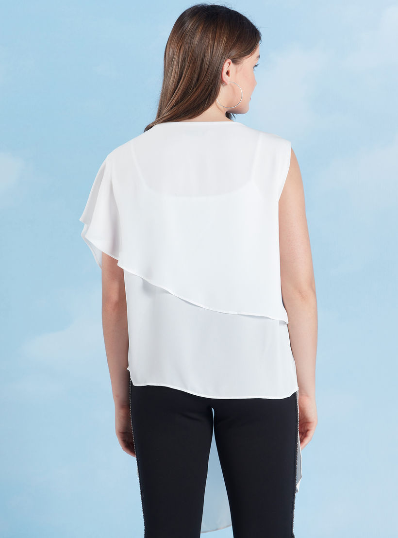 بلوزة سادّة بياقة قارب وتفاصيل كشكش-women-clothing-shirtsandblouses-blouses-image-6