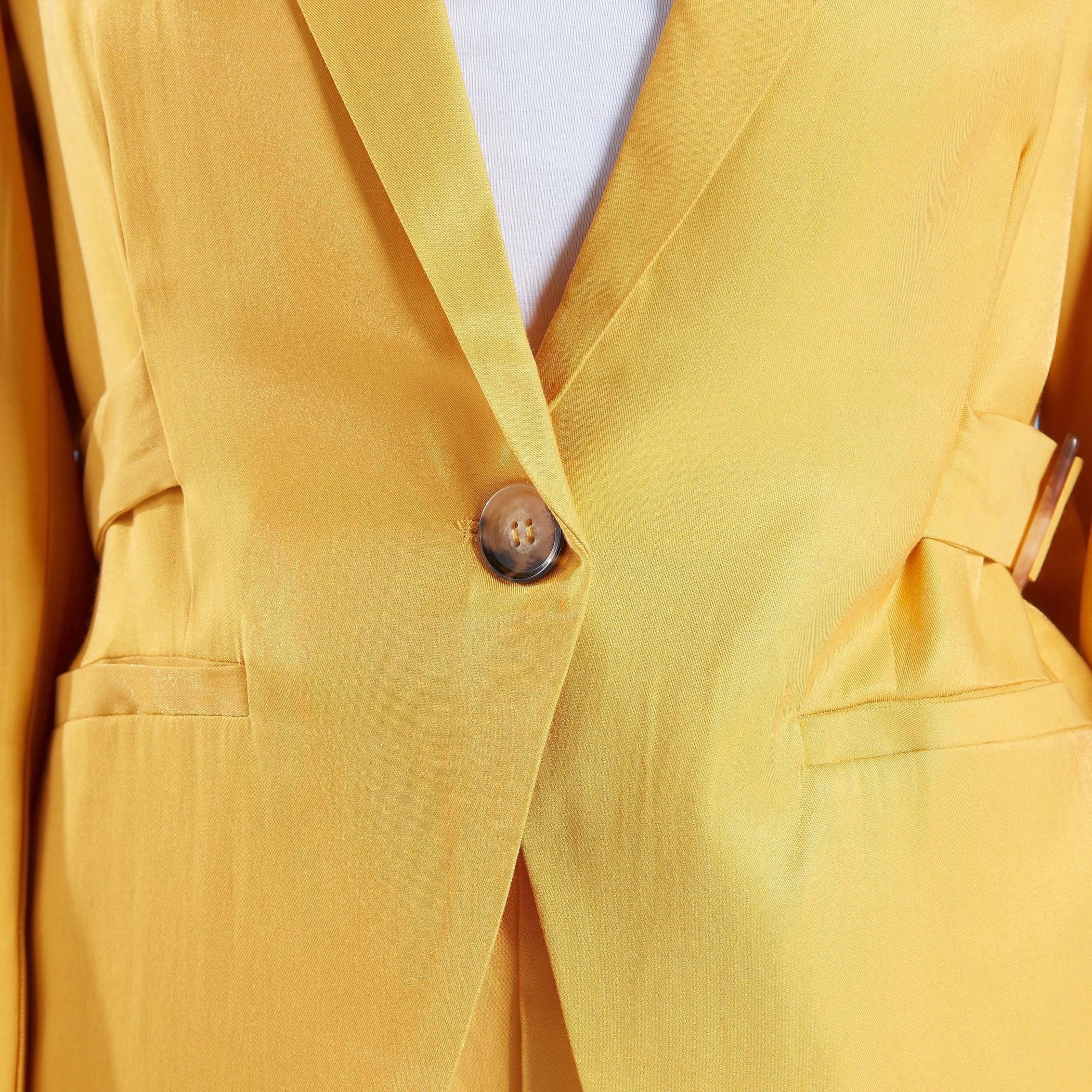 Plain Blazer with Notched Lapel and Belt-women-clothing-coatsandjackets-blazers-image-4