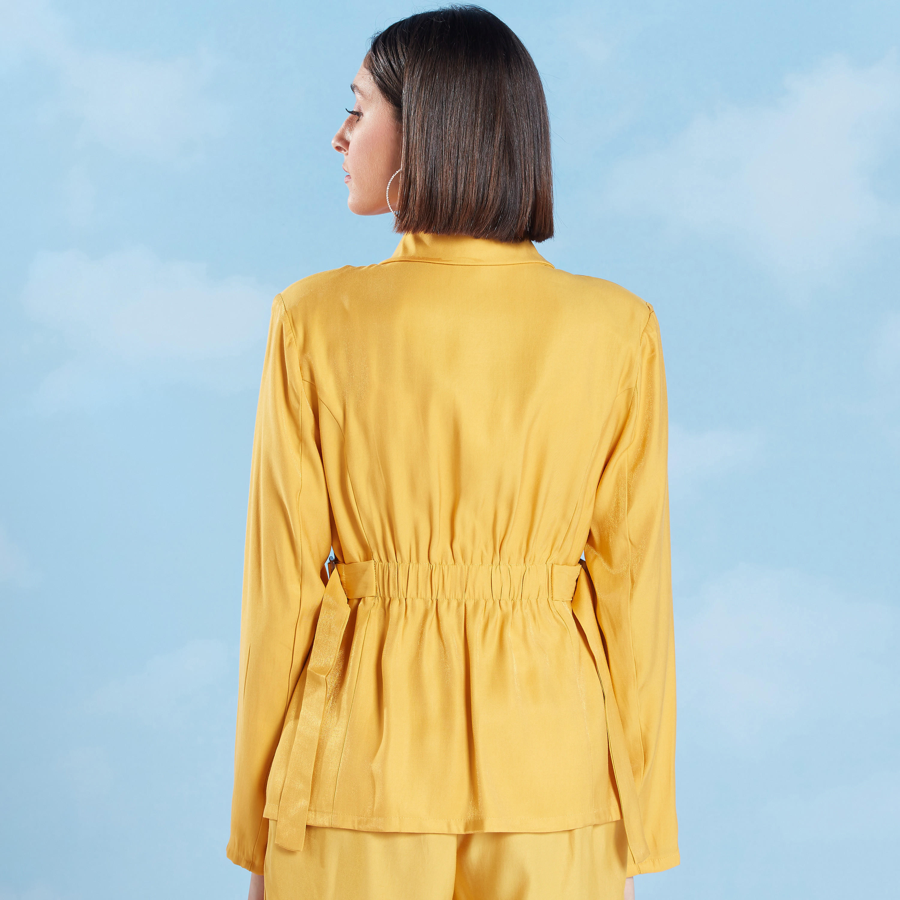 Plain Blazer with Notched Lapel and Belt-women-clothing-coatsandjackets-blazers-image-6