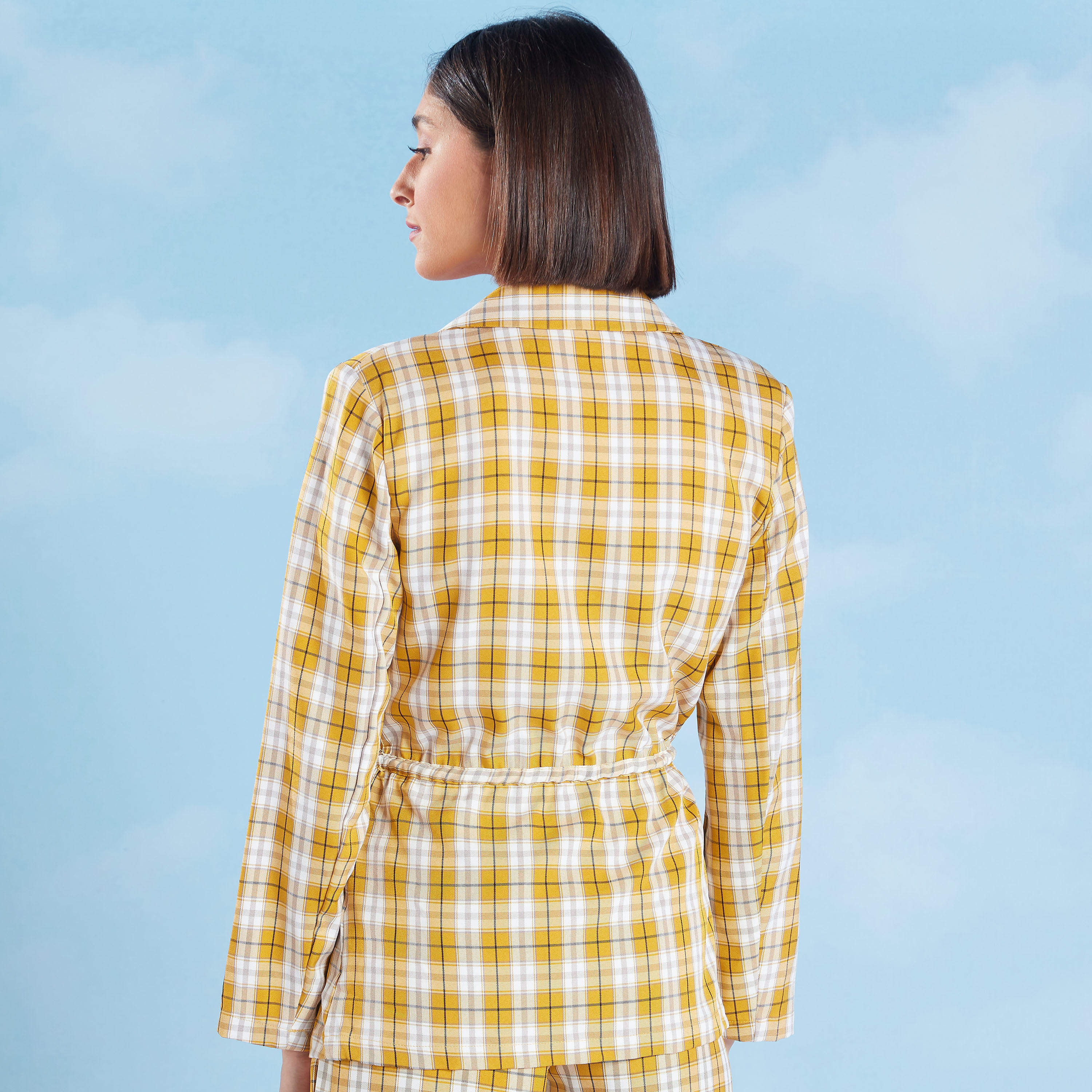جاكيت بليزر كاروهات مع أربطة-women-clothing-coatsandjackets-blazers-image-4
