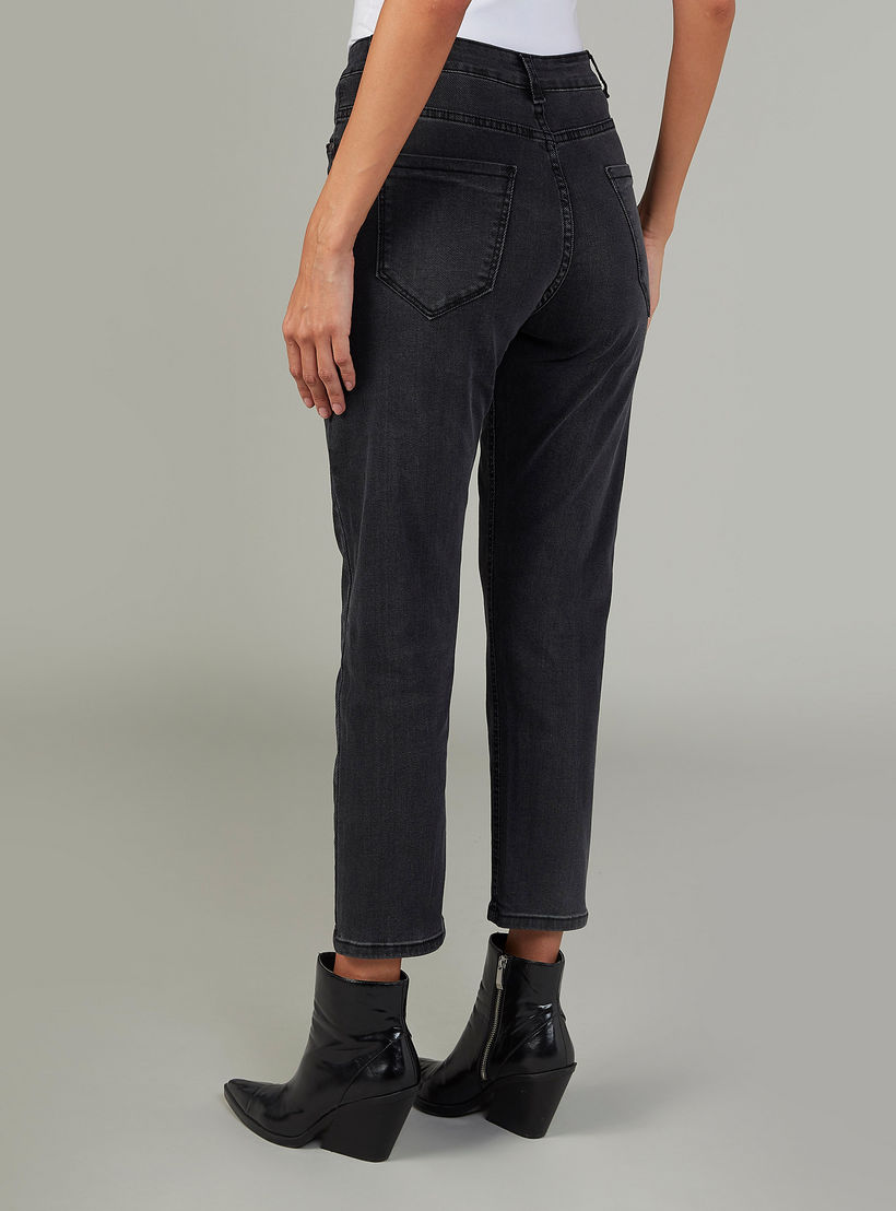 بنطلون جينز قصير سكيني بخصر متوسّط الارتفاع وعراوي حزام من تو إكستريمز-women-clothing-bottoms-jeans-image-4