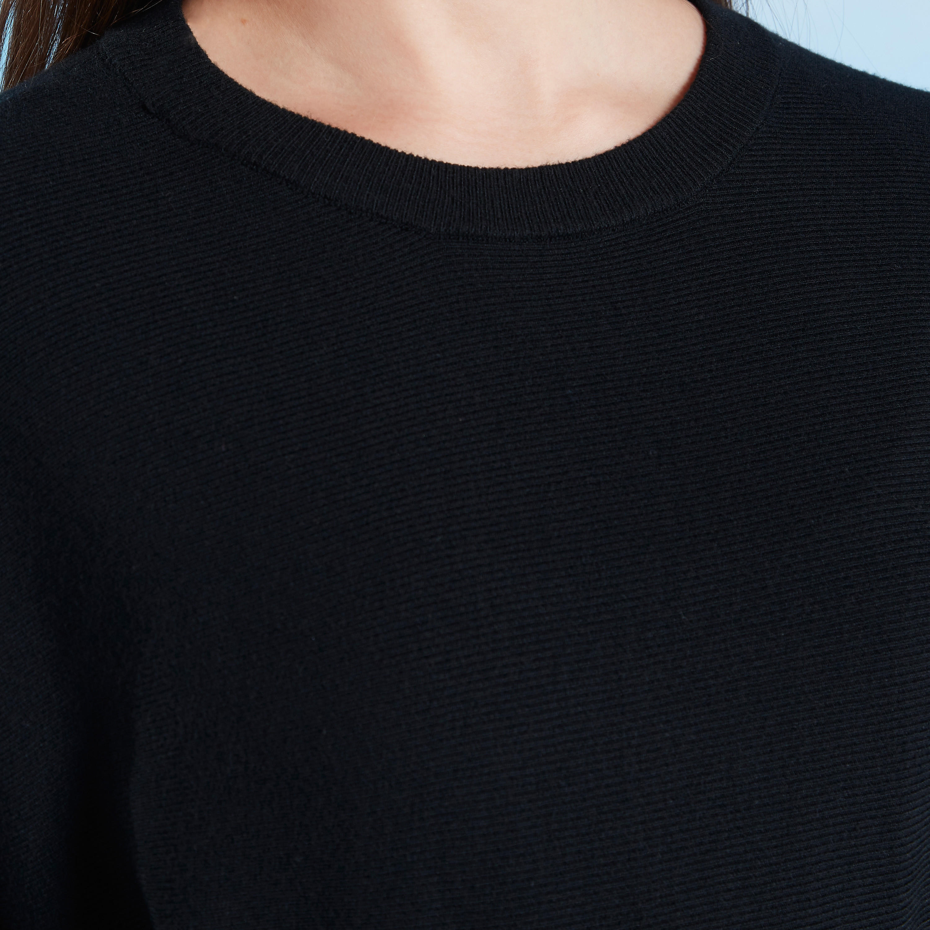 بلوزة سادة بأكمام طويلة وياقة ضيقة-women-clothing-shirtsandblouses-blouses-image-3
