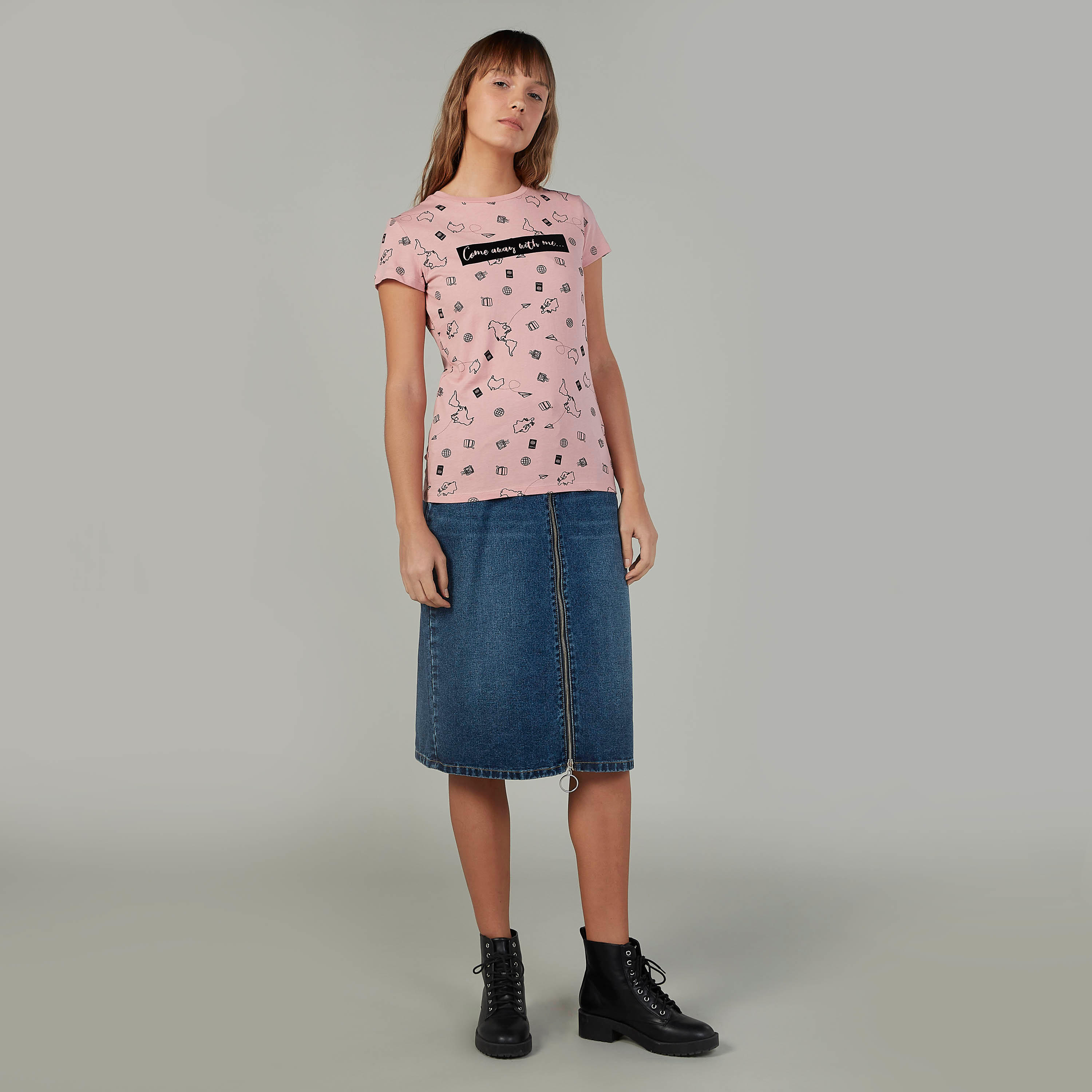 Denim Midi A-line Skirt with Pocket Detail and Belt Loops-women-clothing-bottoms-skirts-image-2