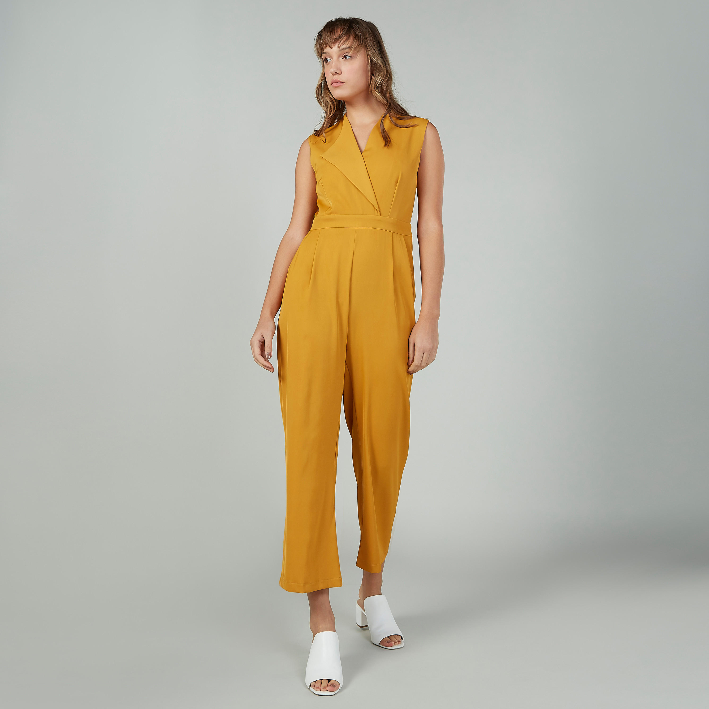 Plain Sleeveless Jumpsuit with Pleats-women-clothing-jumpsuits-image-2