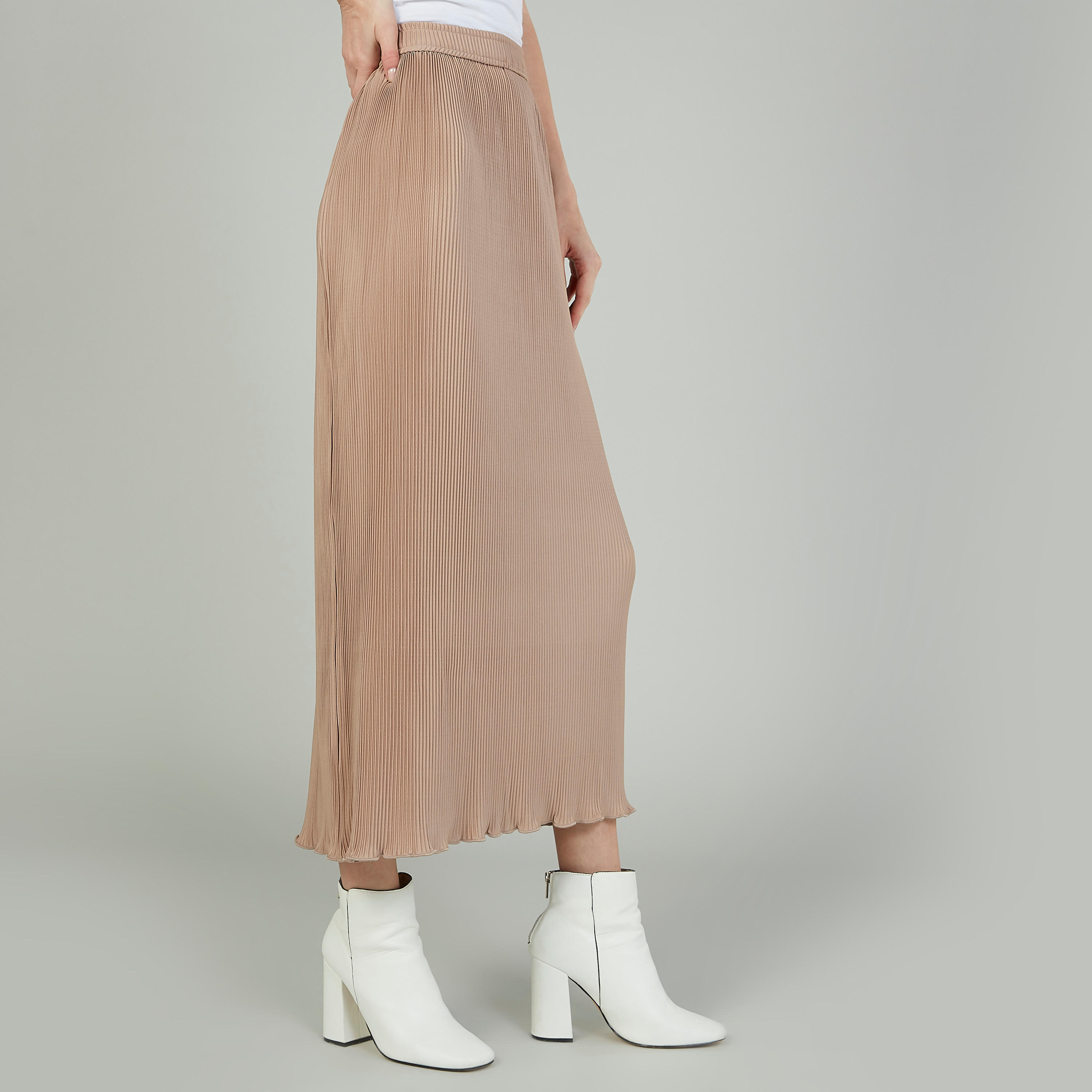 تنورة ميدي ايه لاين بخصر مطاطي وثنيات-women-clothing-bottoms-skirts-image-5