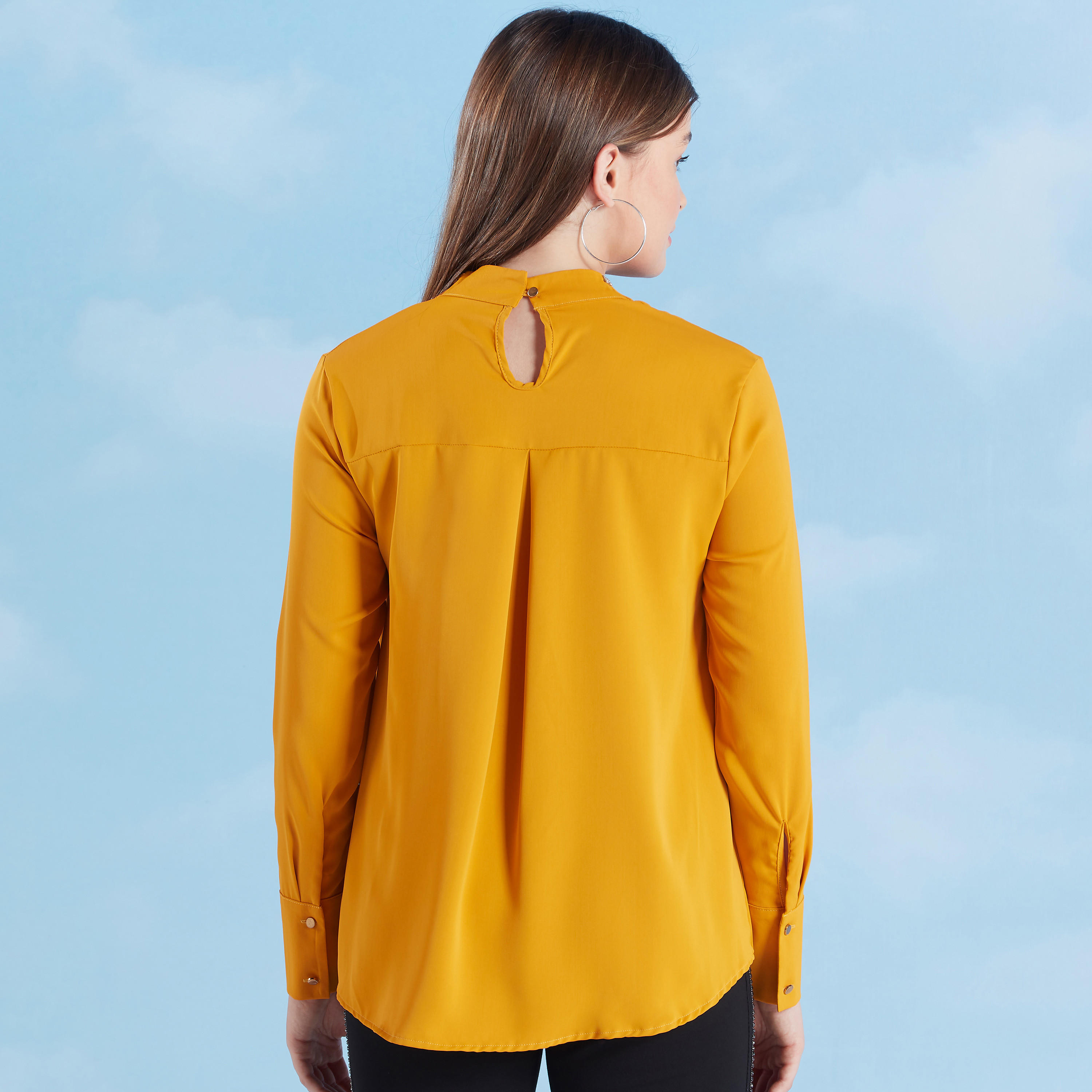 Solid Top with Long Sleeves and Stud Detail-women-clothing-shirtsandblouses-blouses-image-4