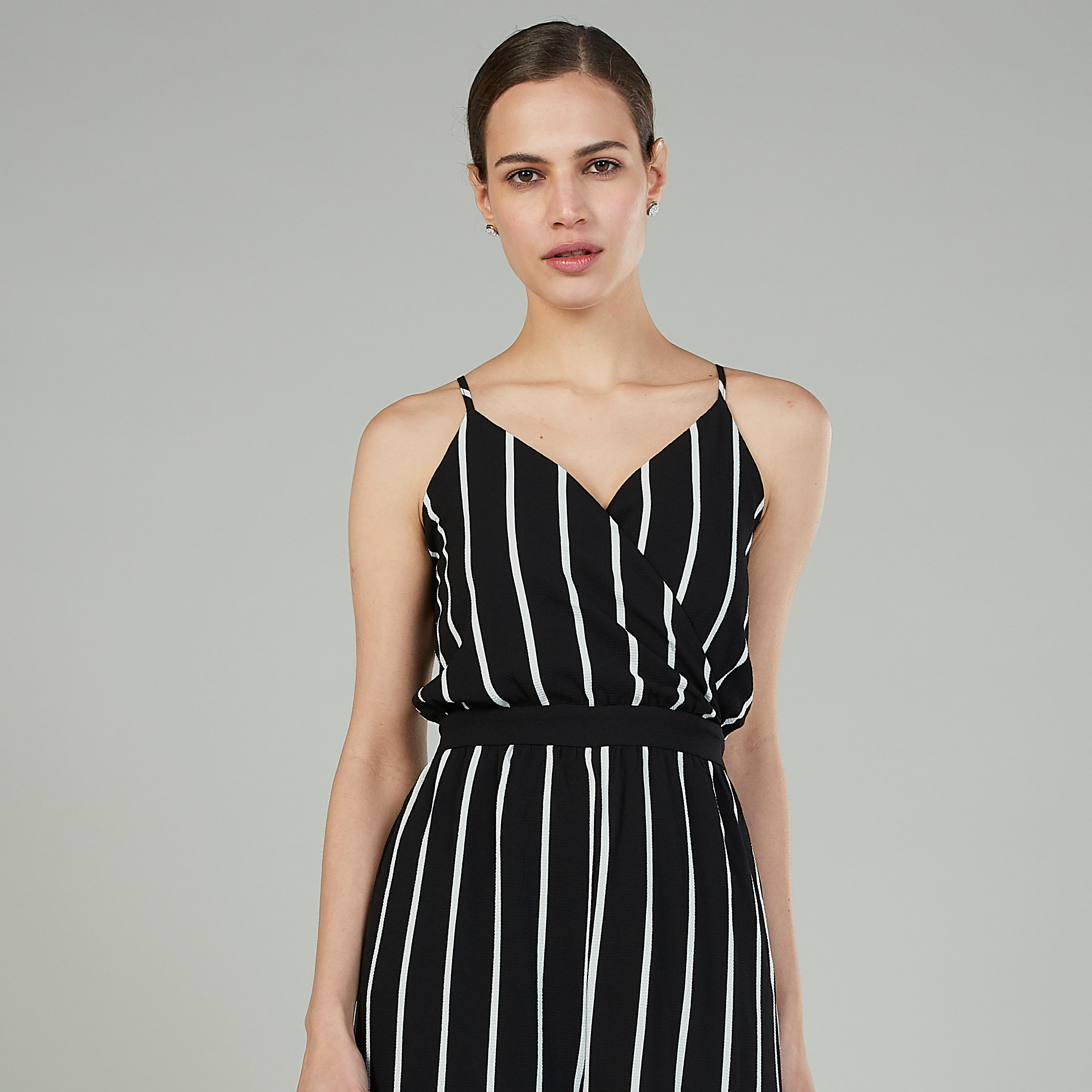 Striped V-neck Jumpsuit with Spaghetti Straps-women-clothing-jumpsuits-image-3