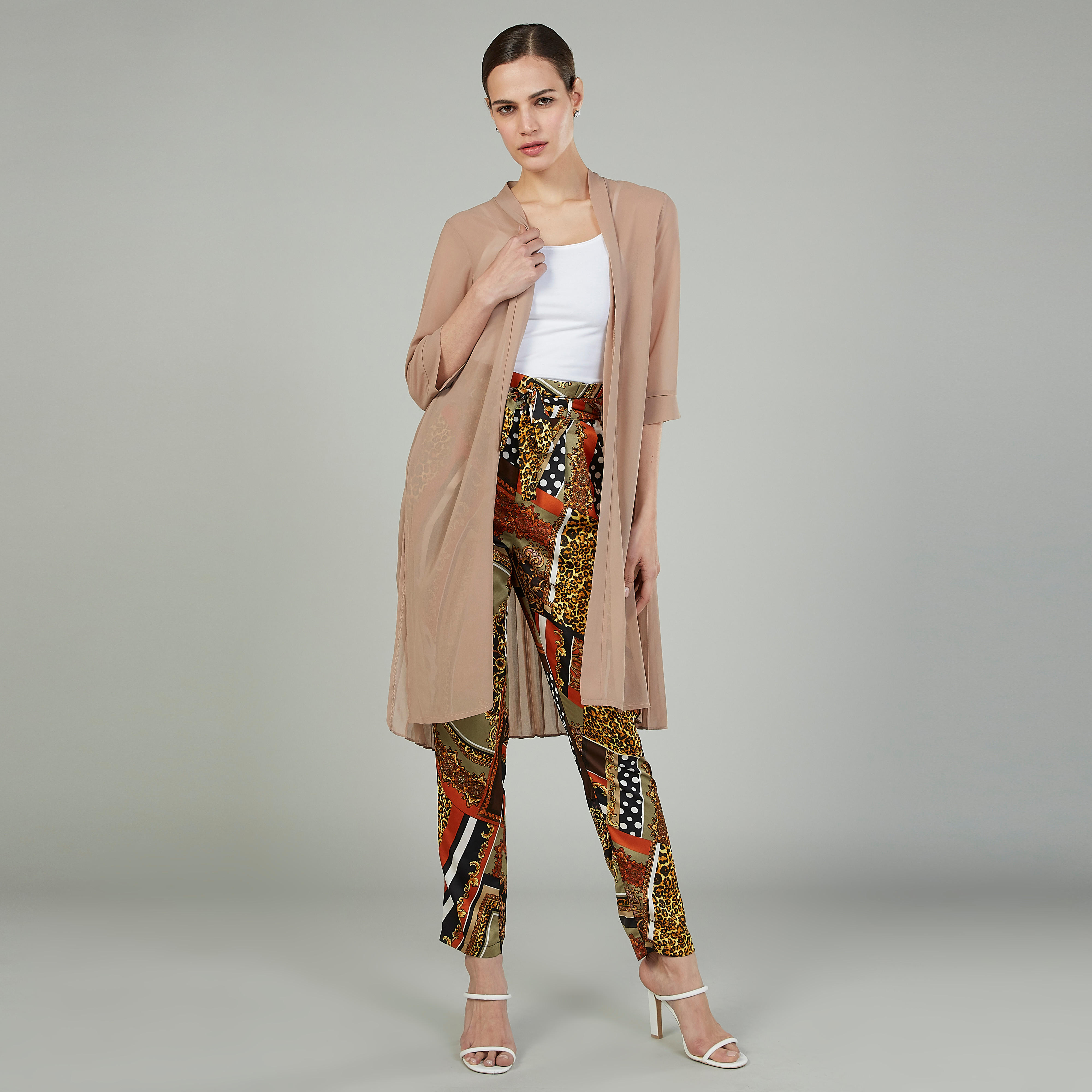 بنطلون طويل بخصر مرتفع بتفاصيل جيوب وأربطة-women-clothing-bottoms-trousers-image-2