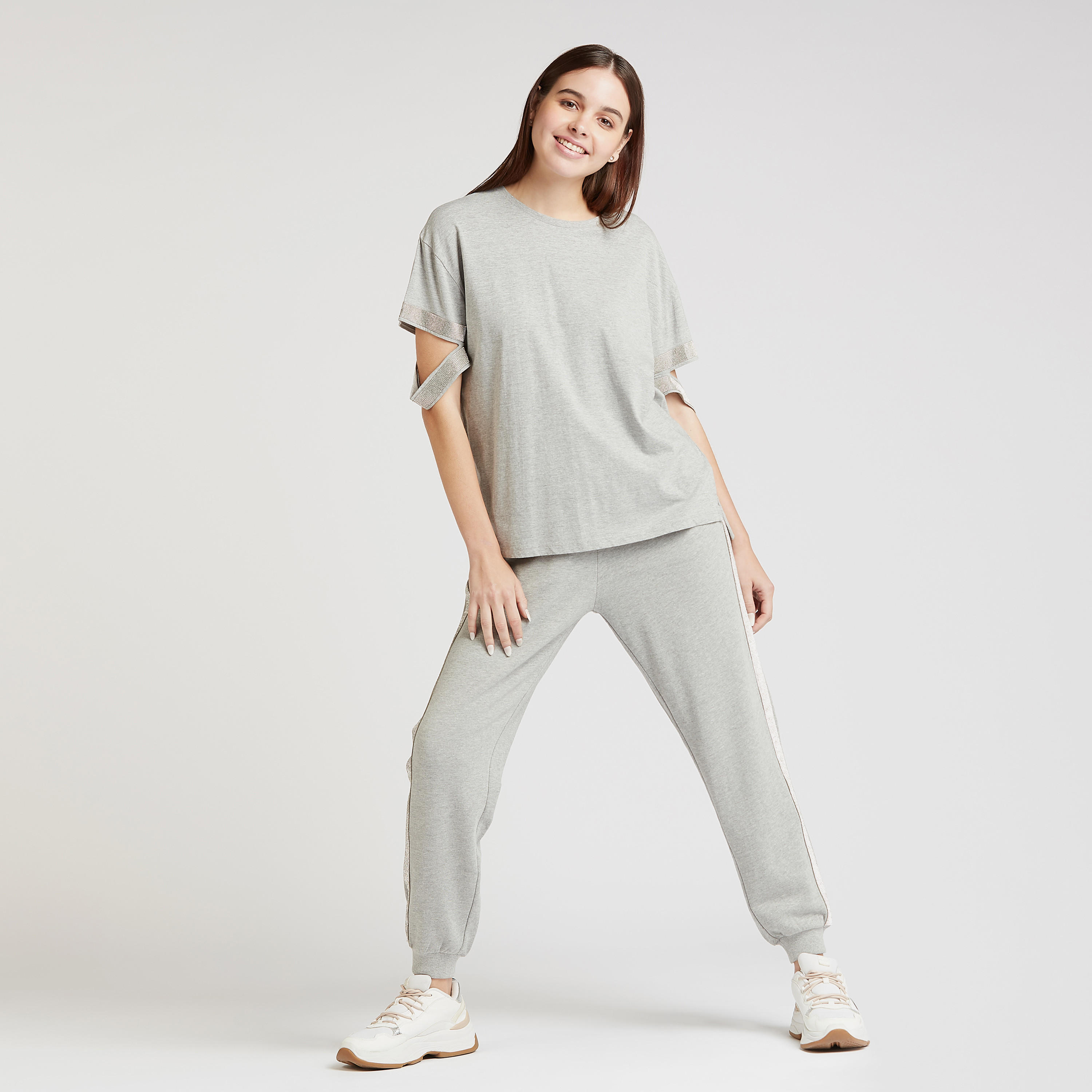 Full Length Solid Mid-Rise Jog Pants with Pocket Detail and Drawstring-women-clothing-bottoms-joggers-image-2
