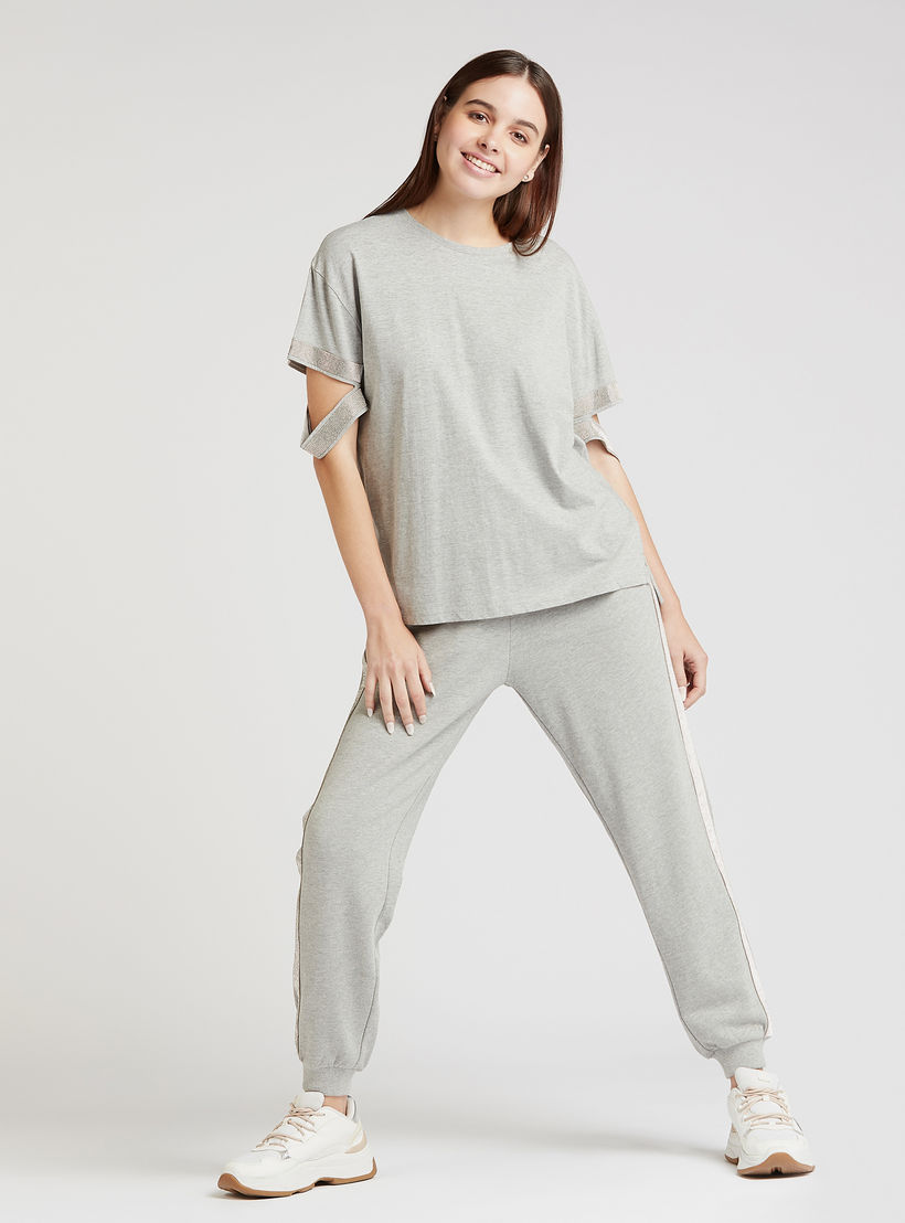 Full Length Solid Mid-Rise Jog Pants with Pocket Detail and Drawstring-women-clothing-bottoms-joggers-image-2