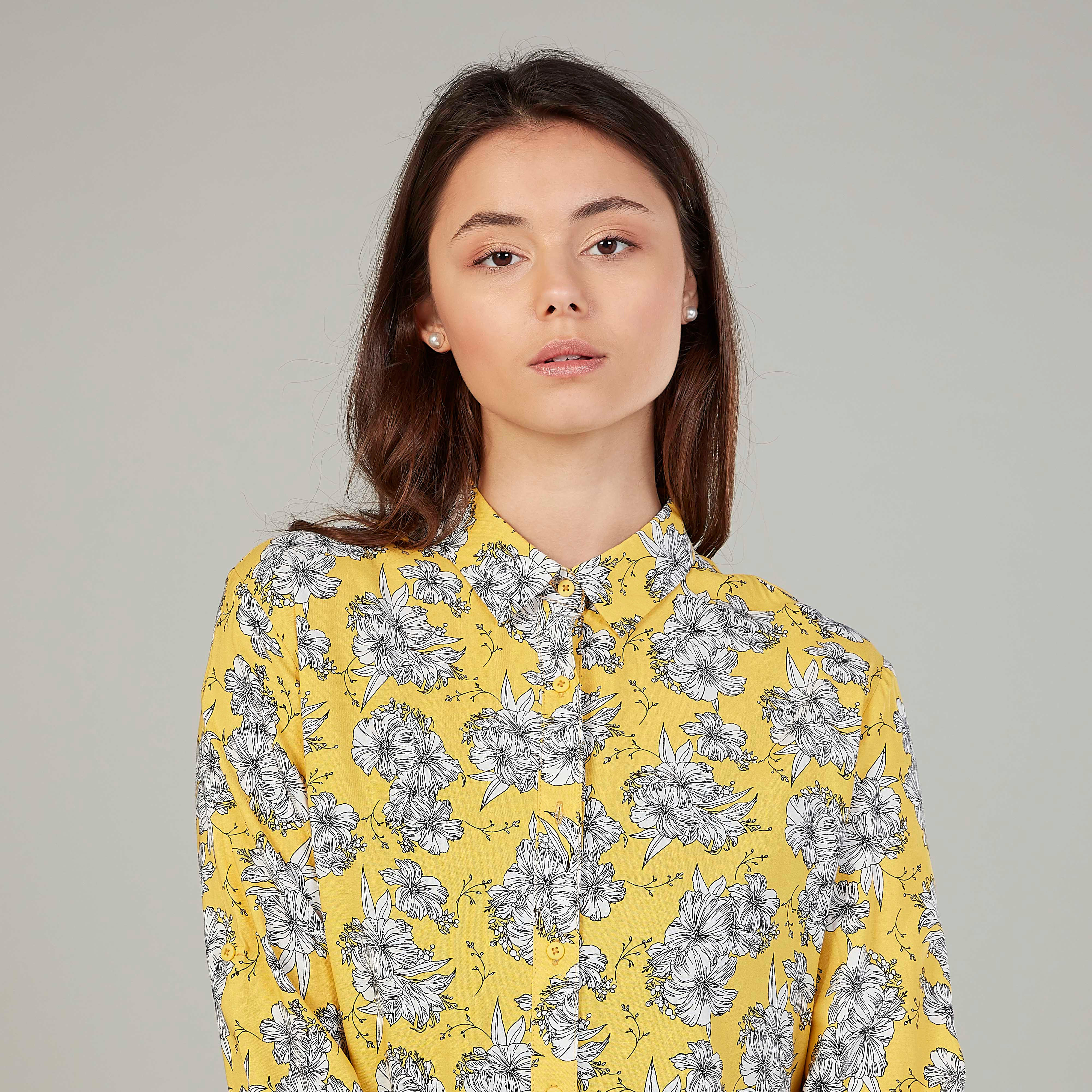 قميص بياقة عاديّة وأكمام طويلة وطبعات زهرية-women-clothing-shirtsandblouses-shirts-image-3