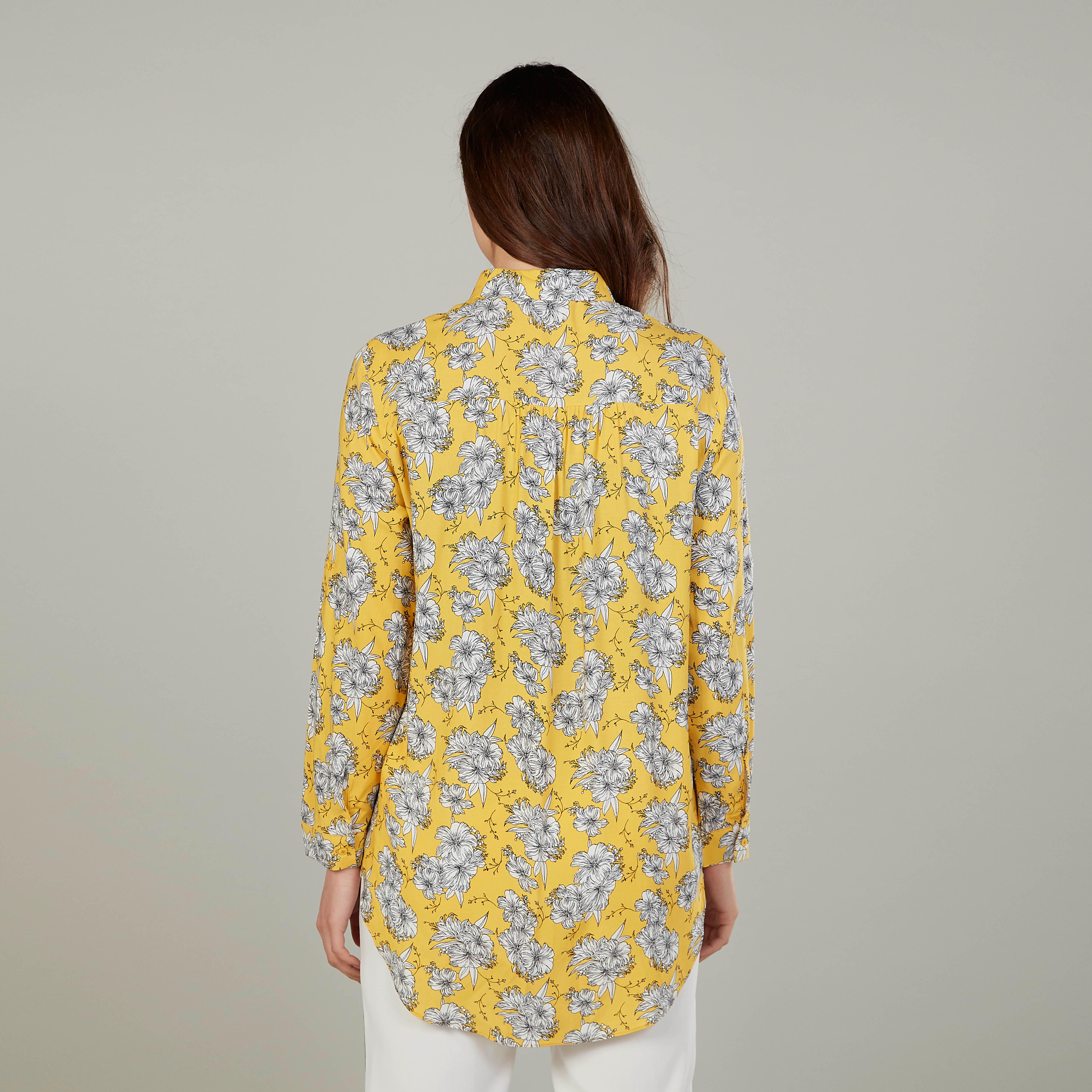 قميص بياقة عاديّة وأكمام طويلة وطبعات زهرية-women-clothing-shirtsandblouses-shirts-image-4