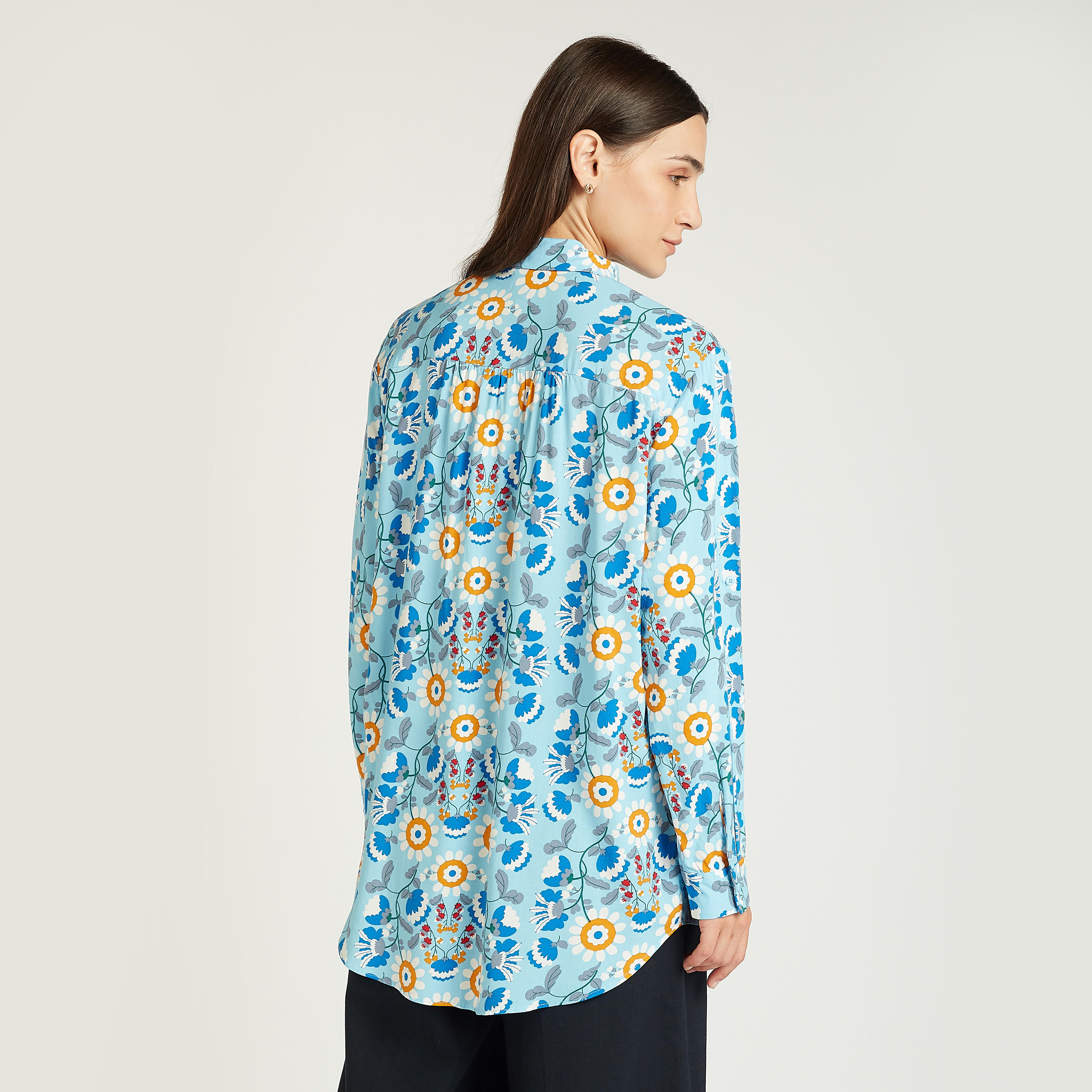 قميص بياقة عاديّة وأكمام طويلة وطبعات زهرية-women-clothing-shirtsandblouses-shirts-image-4