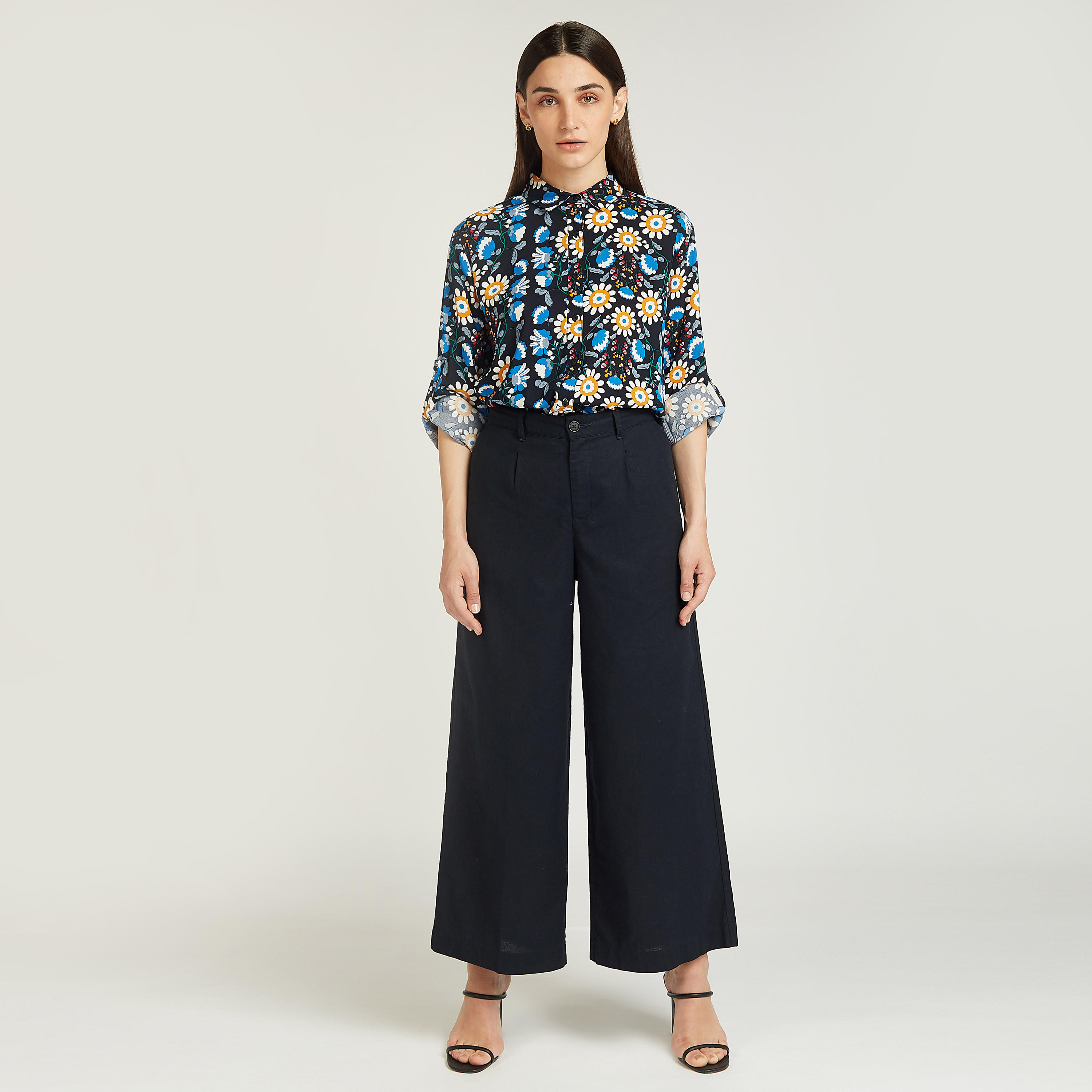 قميص بياقة عاديّة وأكمام طويلة وطبعات زهرية-women-clothing-shirtsandblouses-shirts-image-2