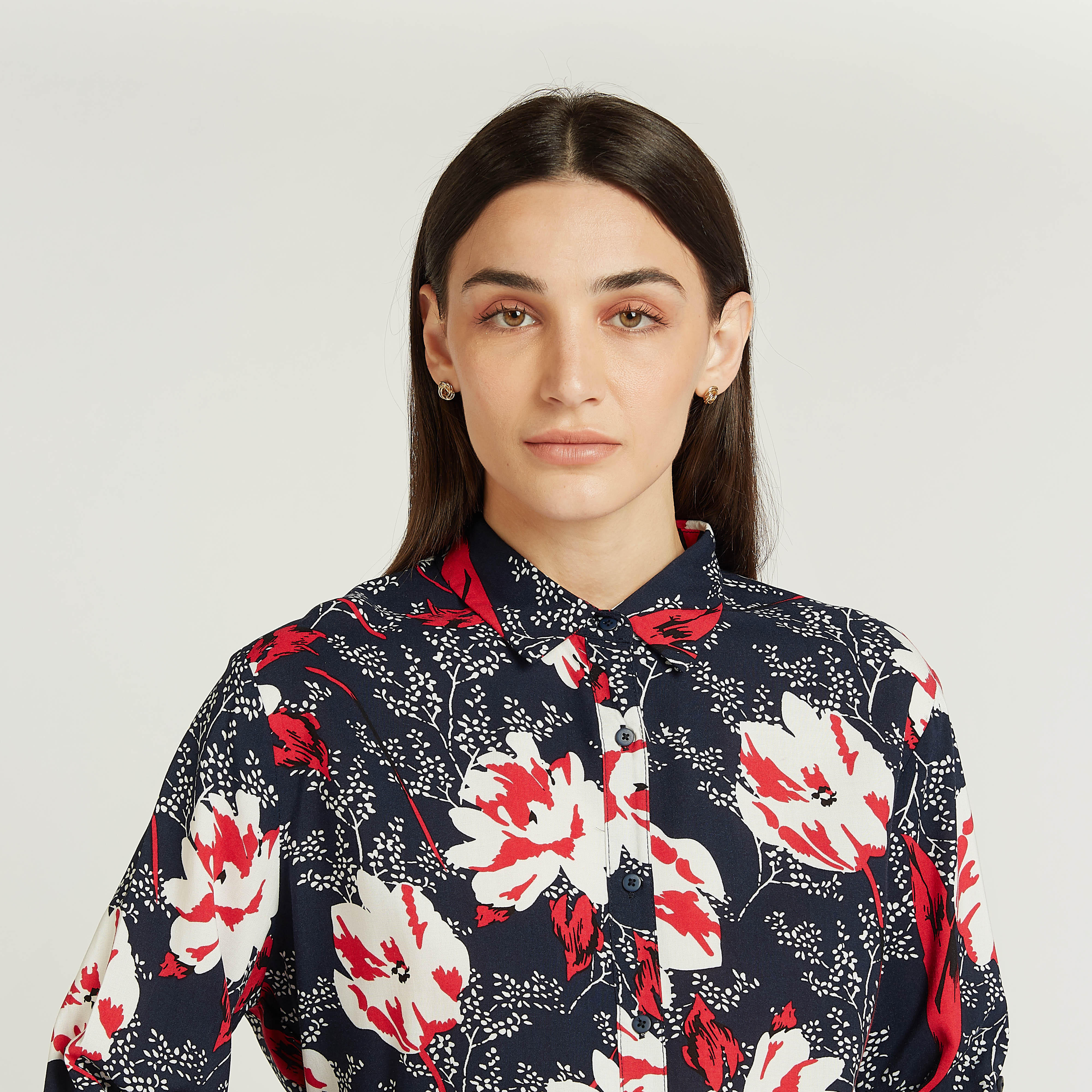 قميص بياقة عاديّة وأكمام طويلة وطبعات زهرية-women-clothing-shirtsandblouses-shirts-image-3