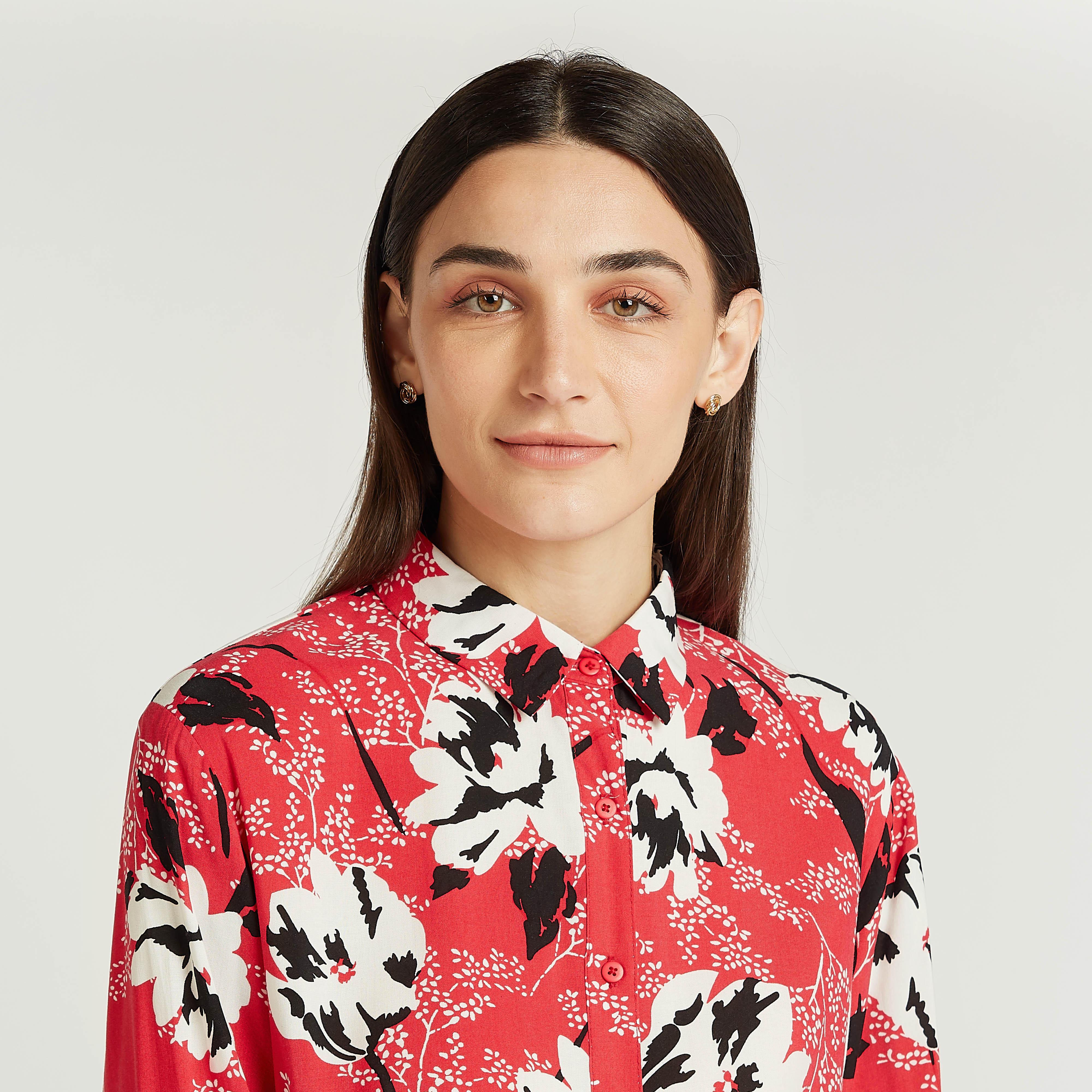 قميص بياقة عاديّة وأكمام طويلة وطبعات زهرية-women-clothing-shirtsandblouses-shirts-image-3