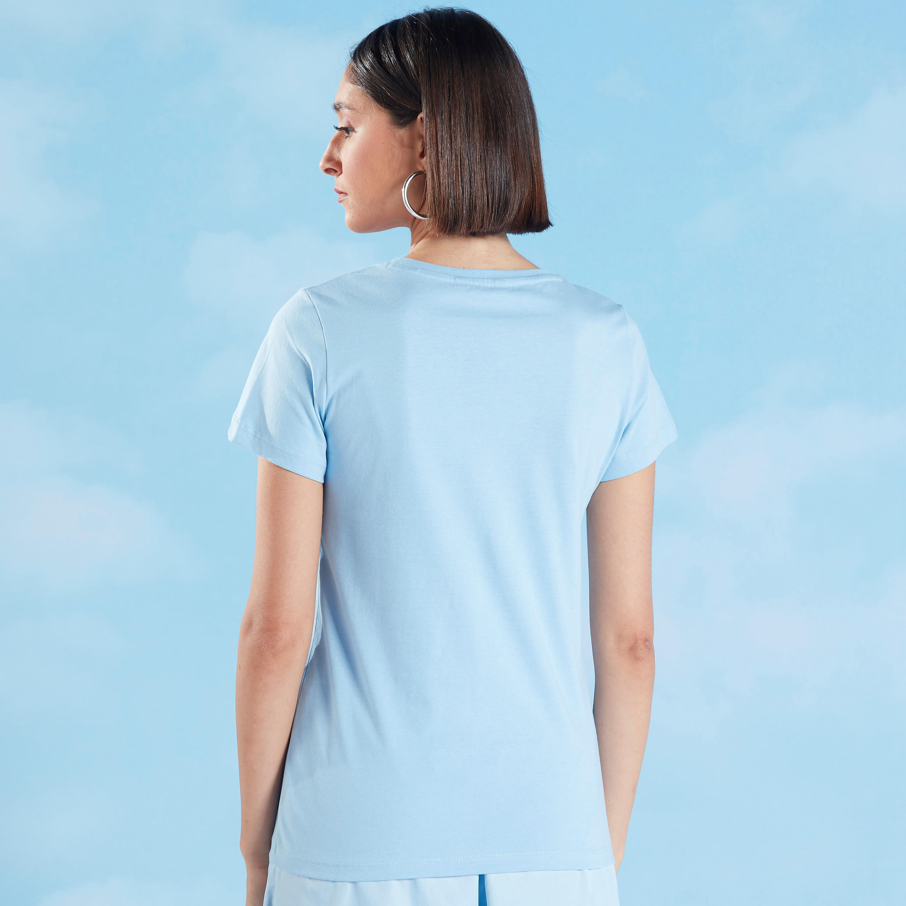 تيشيرت بياقة ضيّقة وأكمام قصيرة وتزيينات-women-clothing-tshirts-image-4