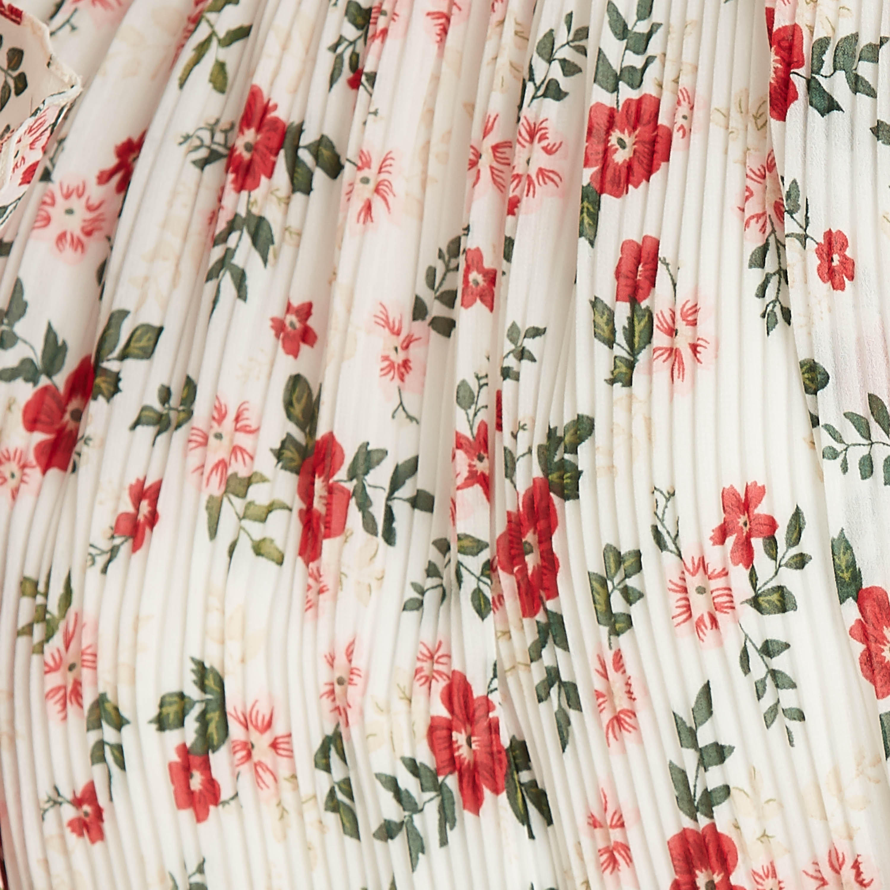 فستان إيه لاين متوسط الطول بأكمام منتفخة وتفاصيل كشكش وطبعات-women-clothing-dresses-image-5