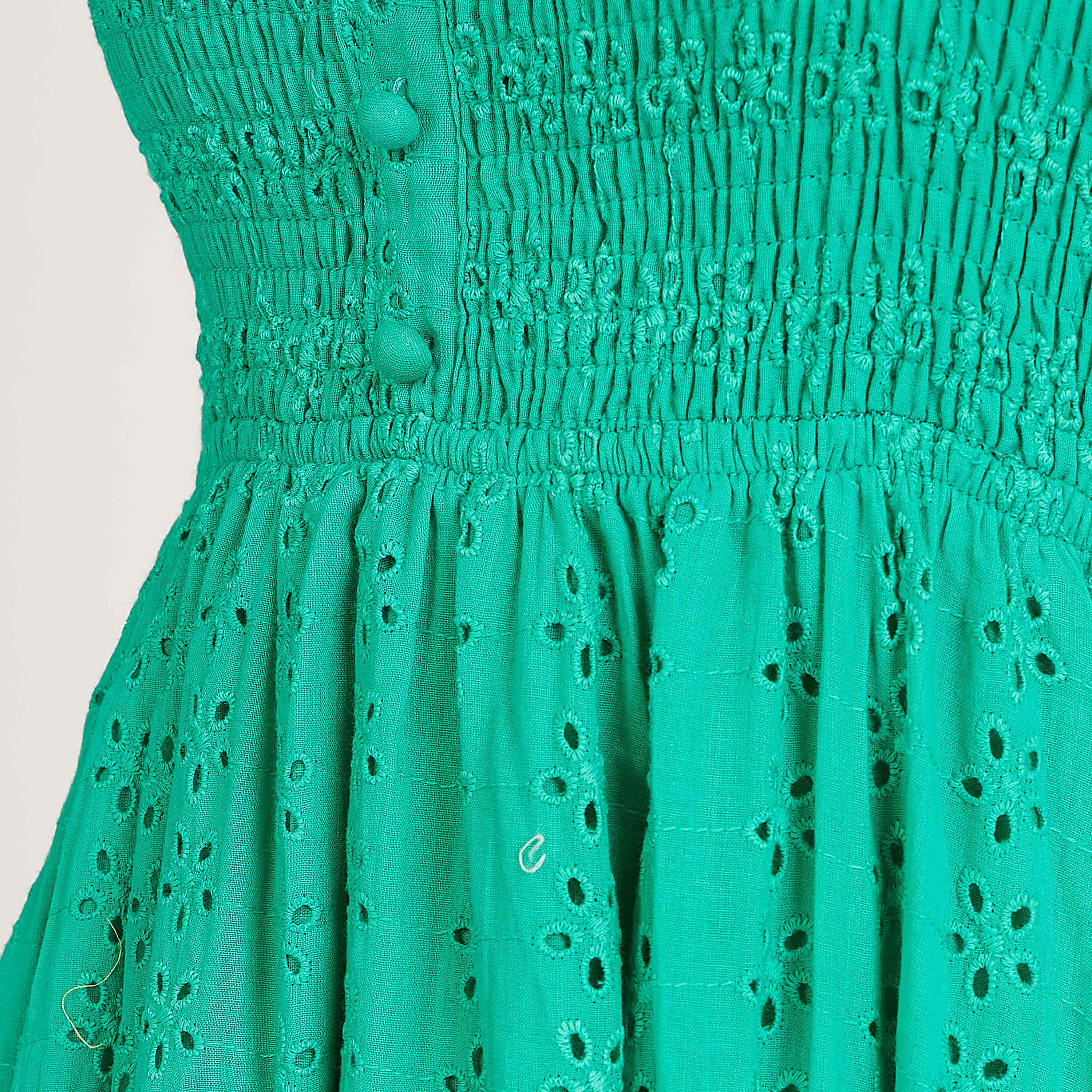 فستان مستدام إيه لاين ميدي بتفاصيل شيفلي وتفاصيل تطريز-women-clothing-dresses-image-6