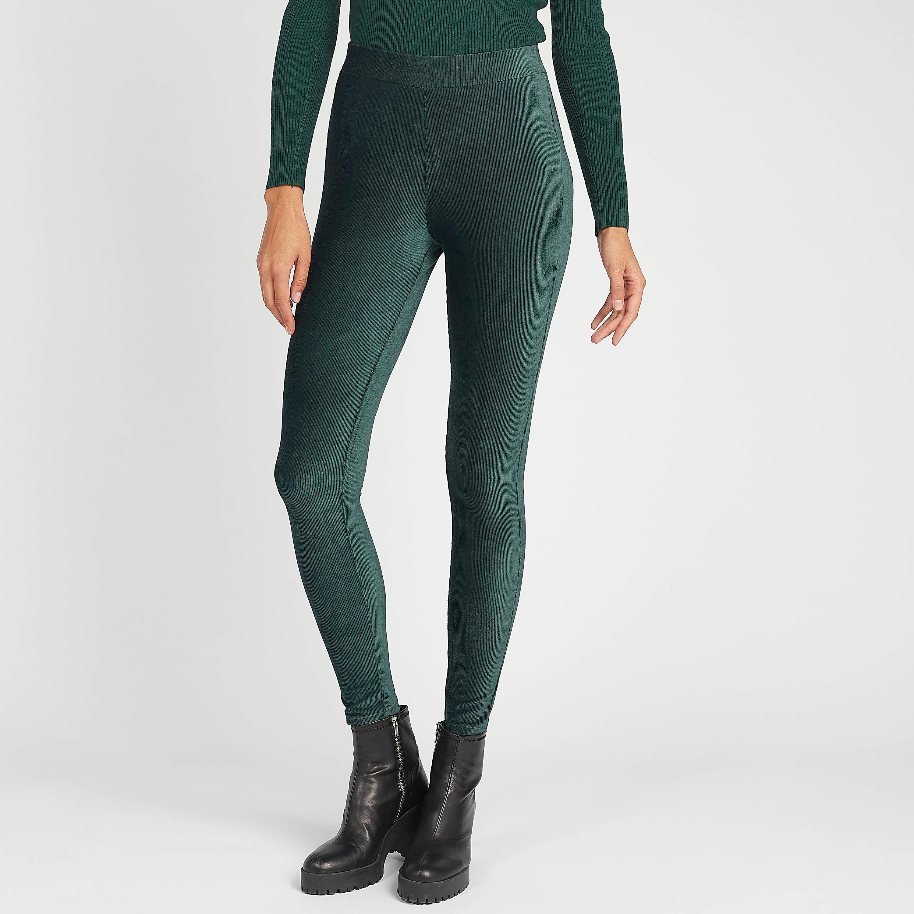 بنطلون ليقنز قطيفة مضلّع من تو إكستريمز-women-clothing-bottoms-leggings-image-5