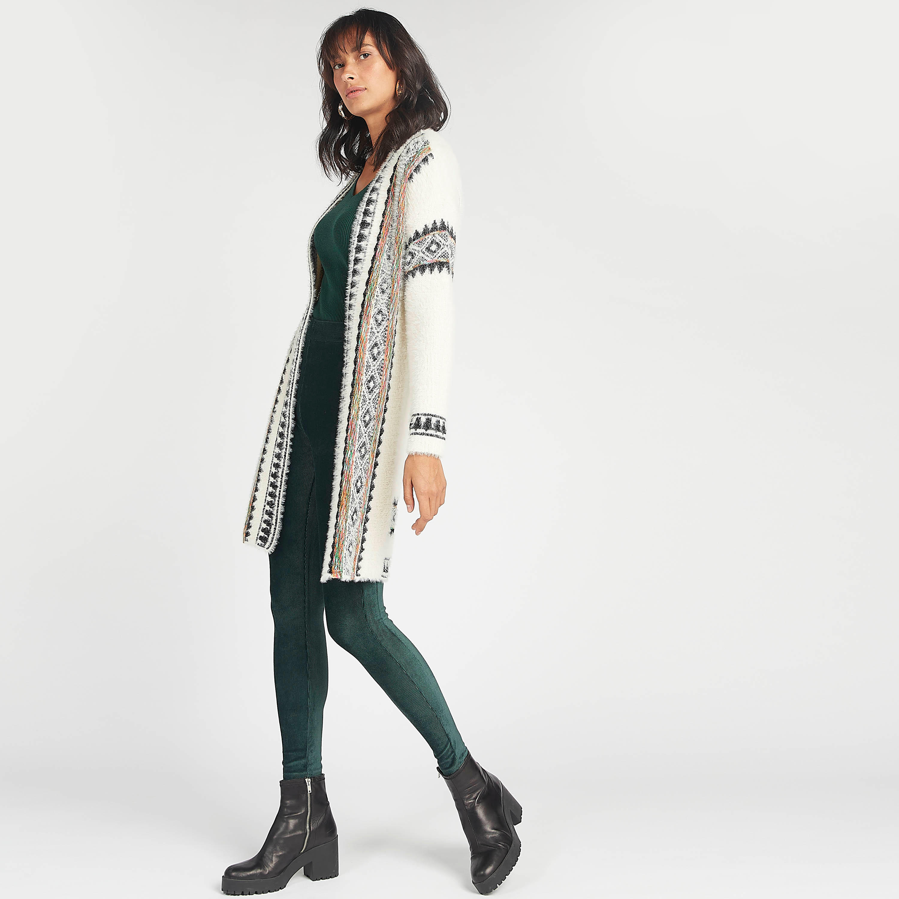 بنطلون ليقنز قطيفة مضلّع من تو إكستريمز-women-clothing-bottoms-leggings-image-4