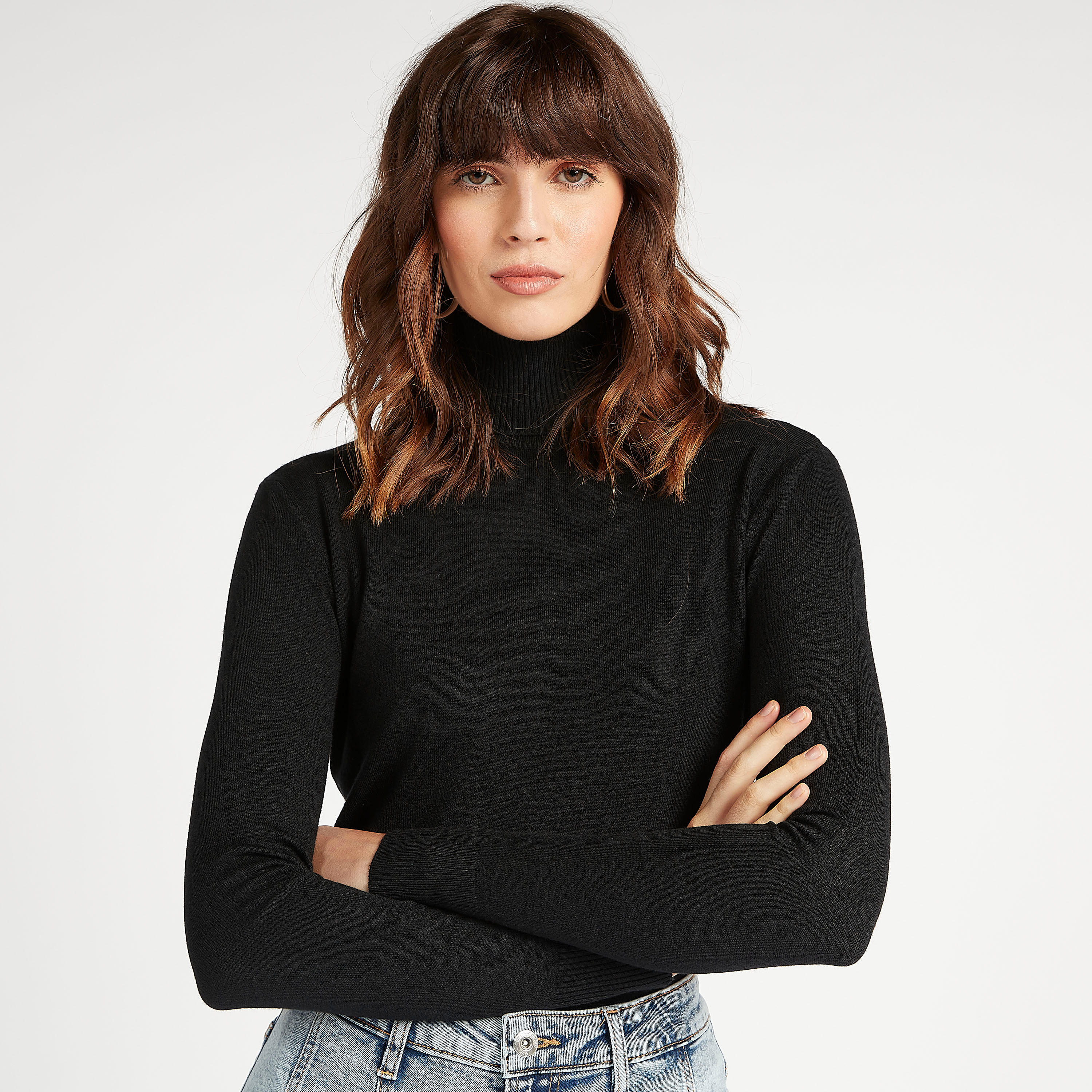 2Xtremz Textured Sweater with Turtle Neck and Long Sleeves-women-clothing-cardigansandjumpers-jumpers-image-1