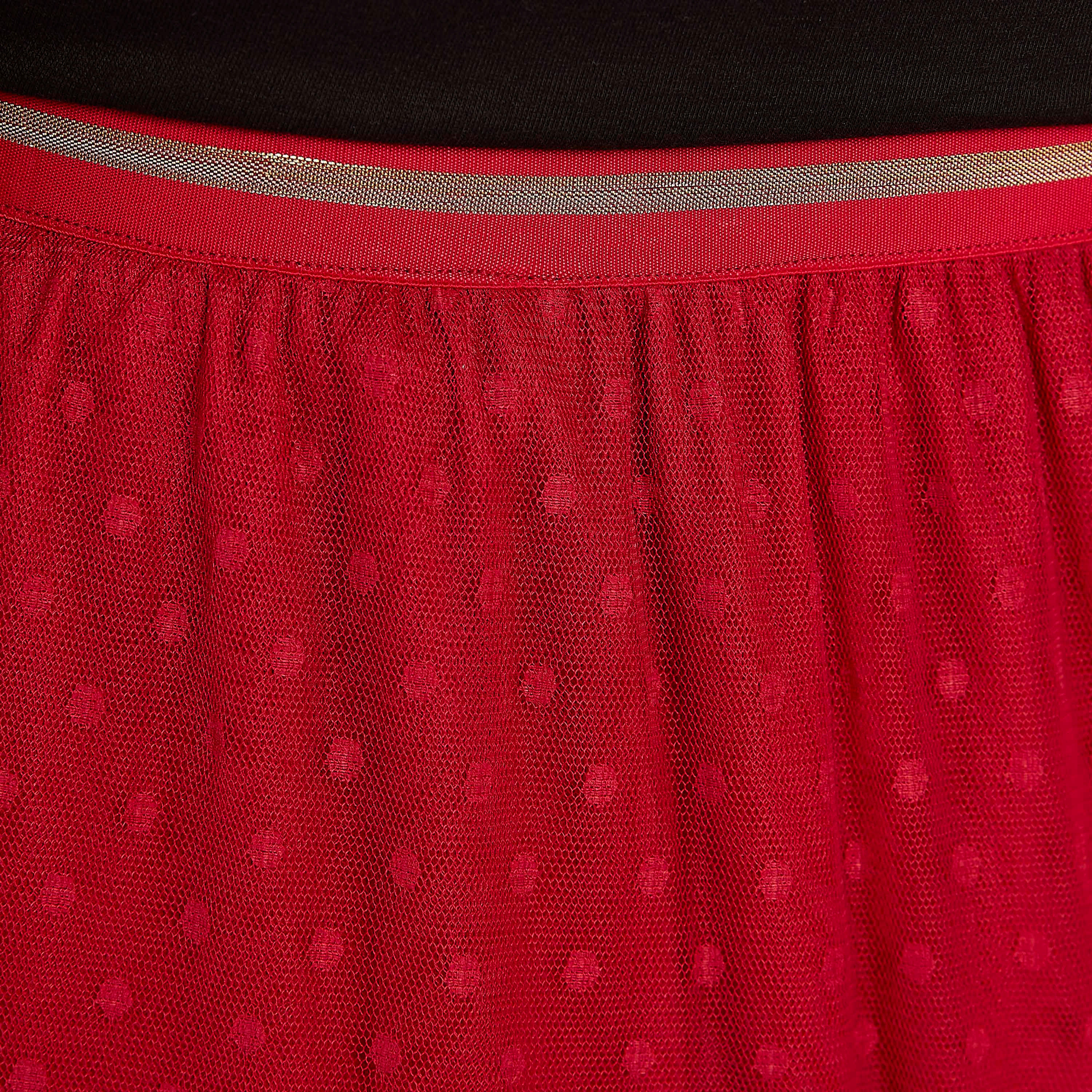 2Xtremz Textured A-line Maxi Skirt with Elasticated Waistband-women-clothing-bottoms-skirts-image-3