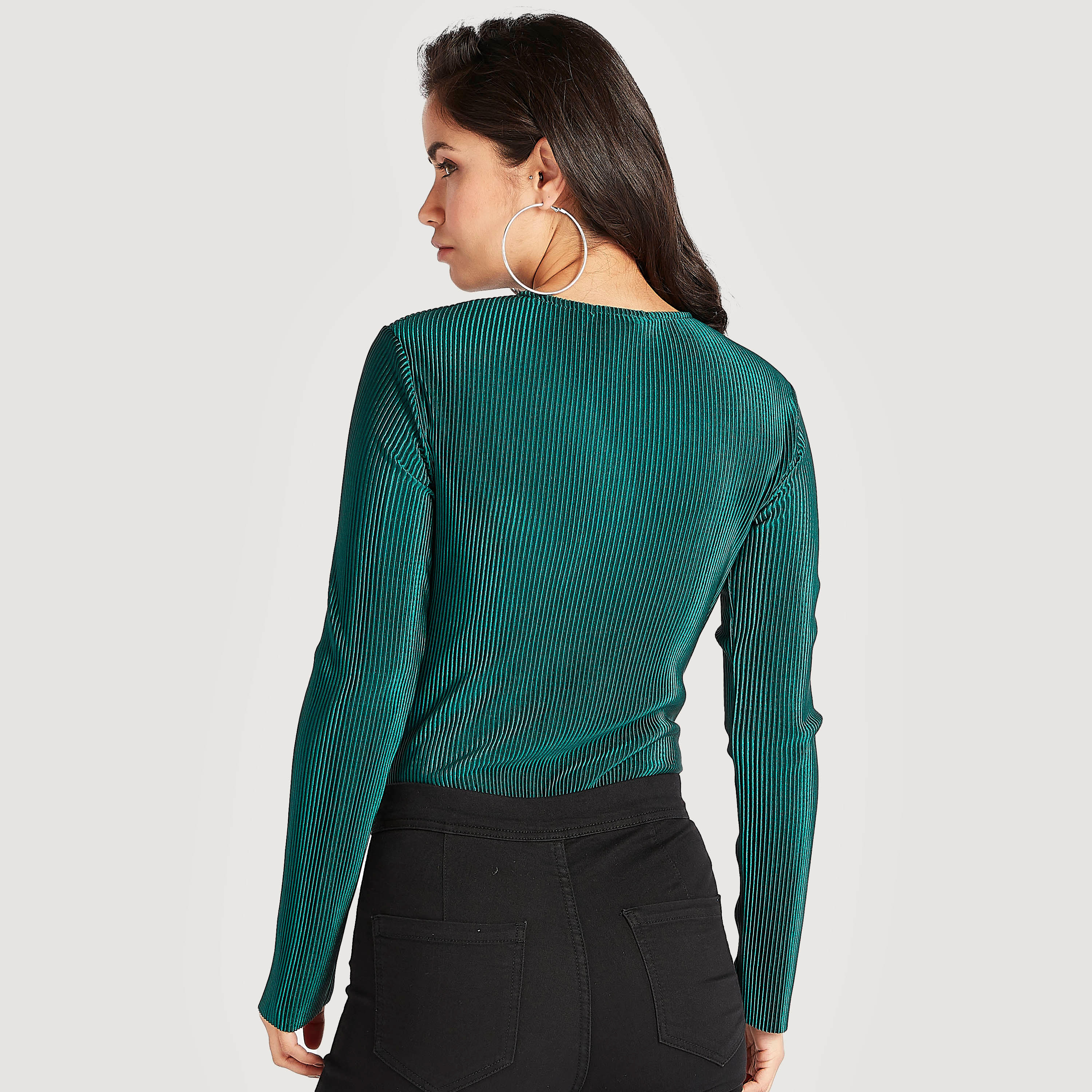 2Xtremz Textured Bodysuit with Long Sleeves-women-clothing-tshirts-image-4