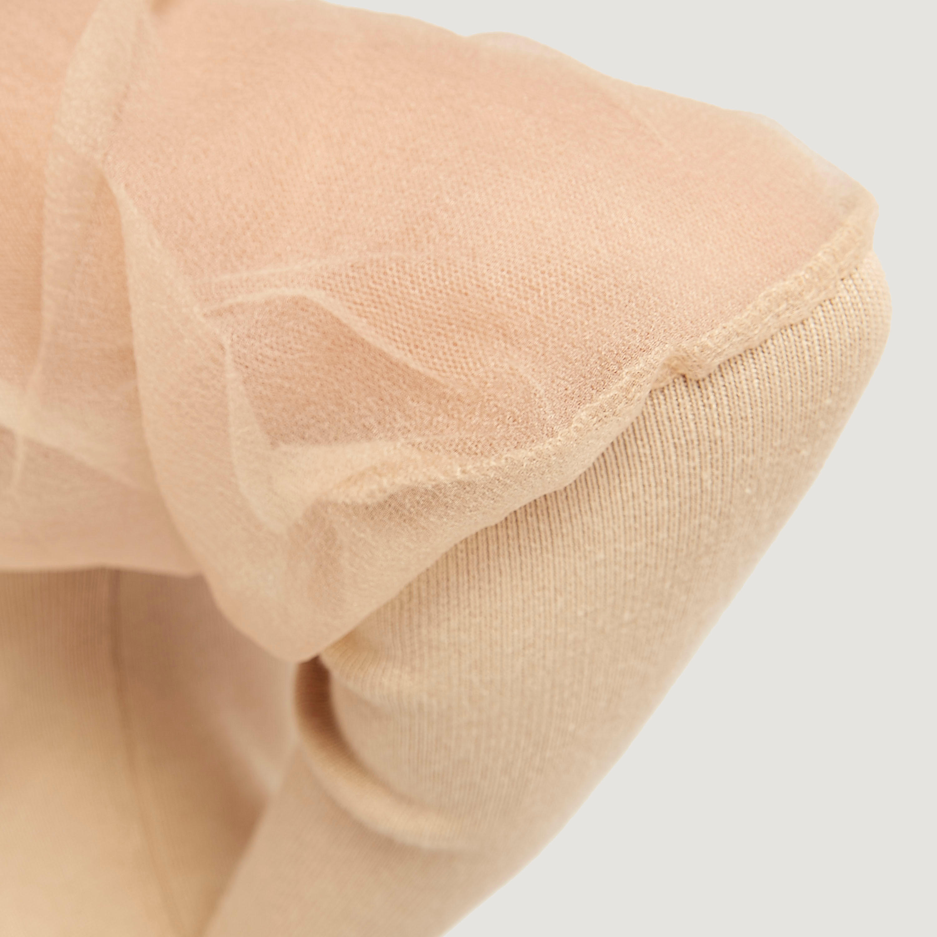 بلوزة سادة بأكمام طويلة منفوخة وياقة عالية من تو إكستريمز-women-clothing-shirtsandblouses-blouses-image-1