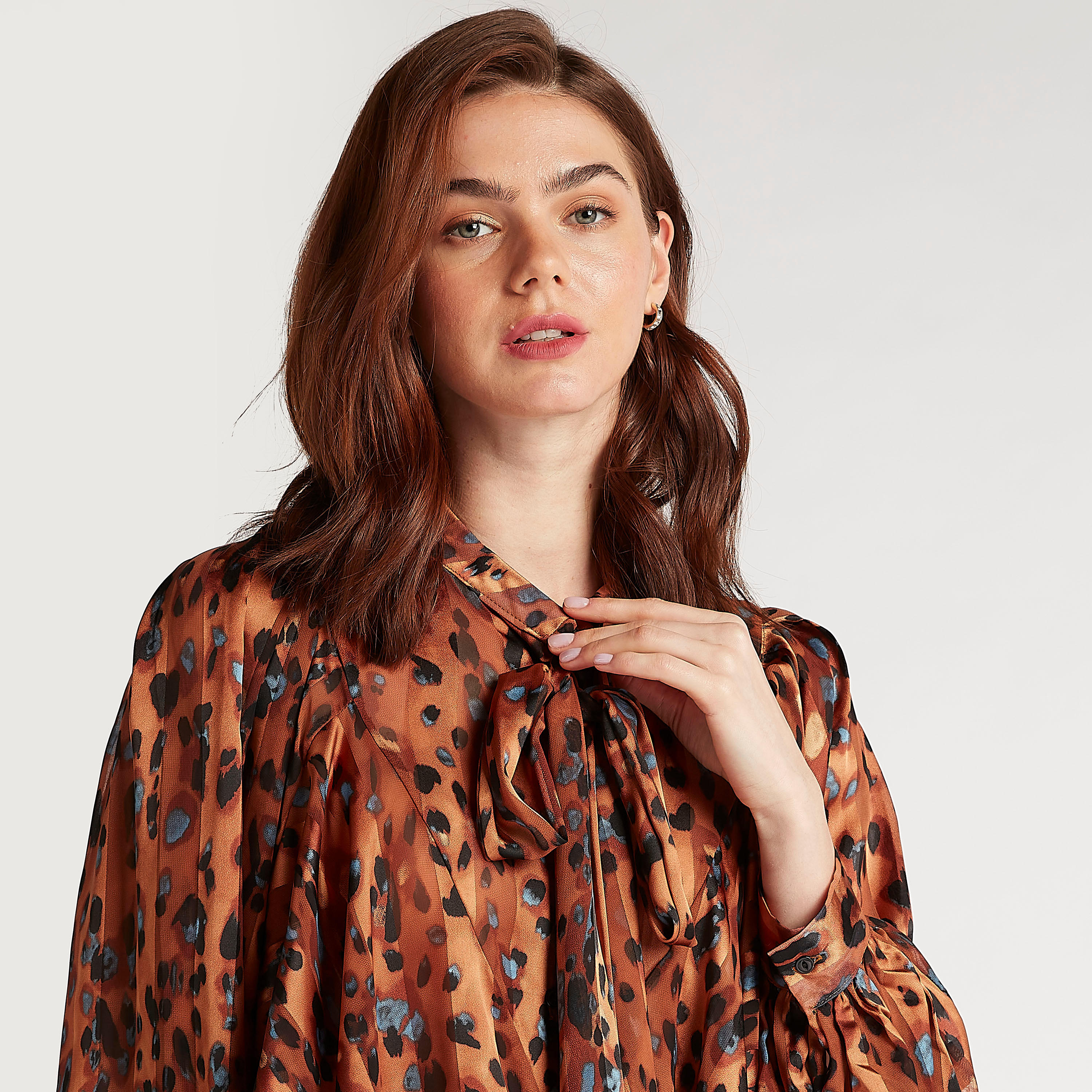 2Xtremz Printed Top with Neck Tie-Up and Long Sleeves-women-clothing-shirtsandblouses-blouses-image-3