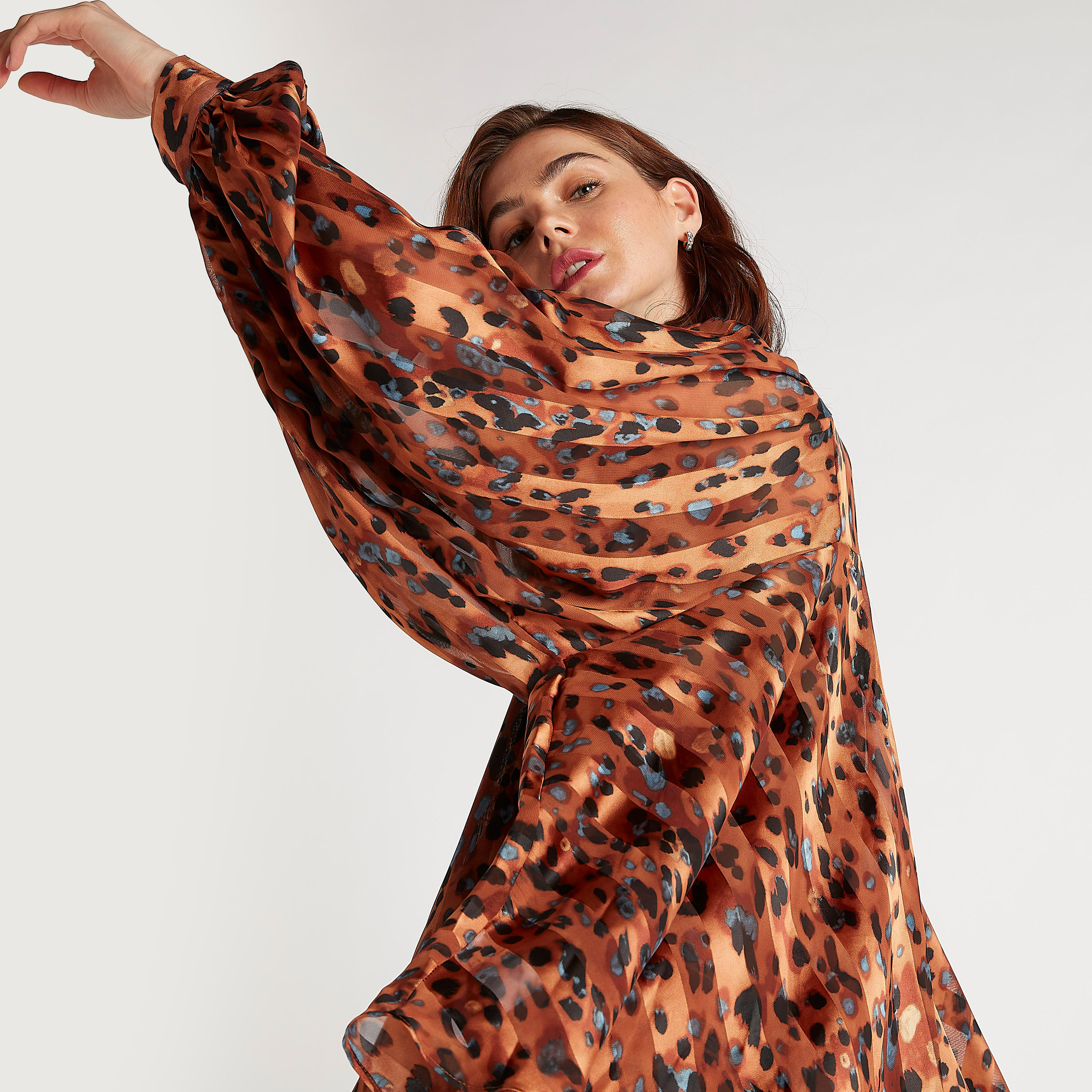 2Xtremz Printed Top with Neck Tie-Up and Long Sleeves-women-clothing-shirtsandblouses-blouses-image-6