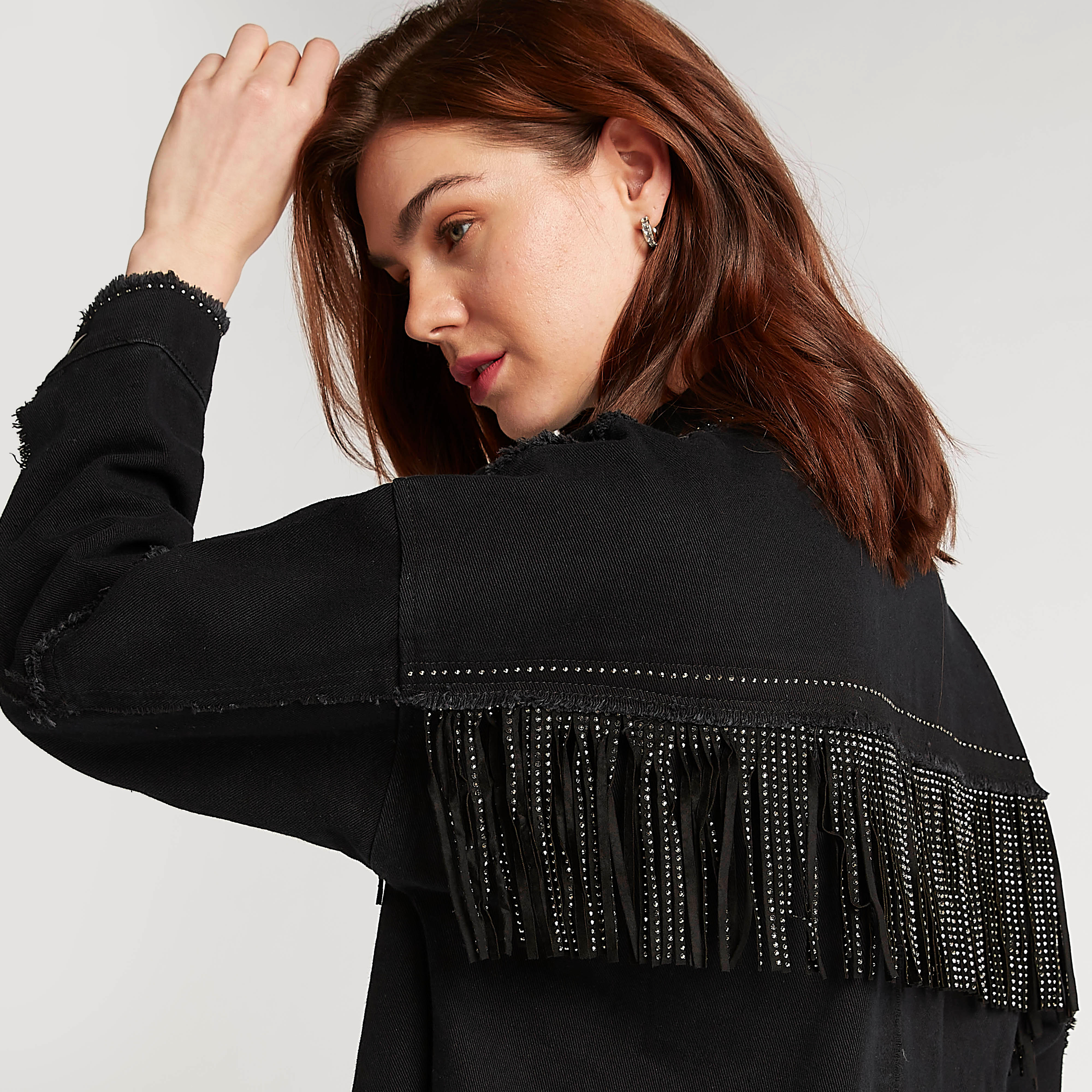 2Xtremz Embellished Denim Jacket with Fringes-women-winterwear-coatsandjackets-jackets-image-6