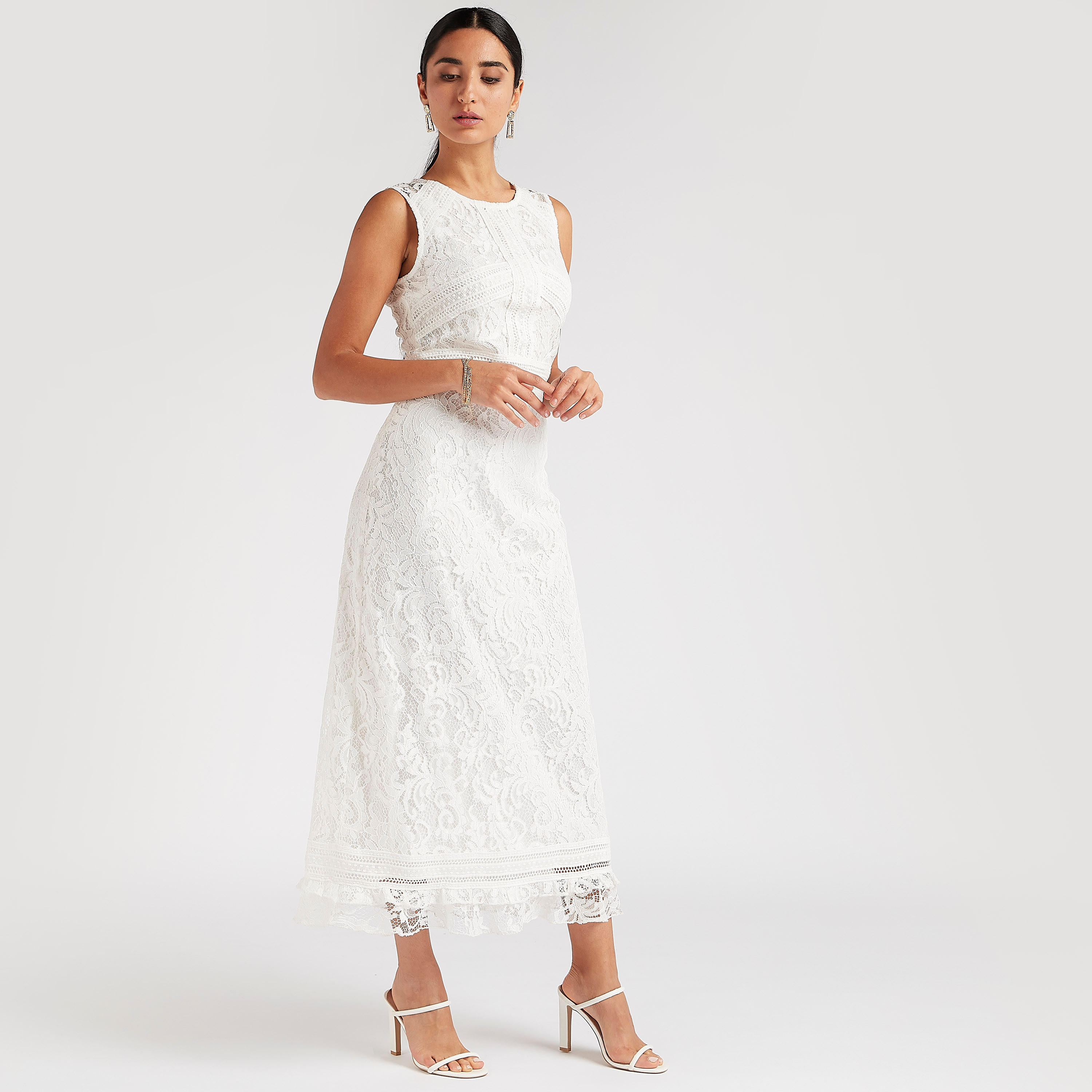 2Xtremz Lace Maxi Shift Sleeveless Dress-women-clothing-dresses-image-1