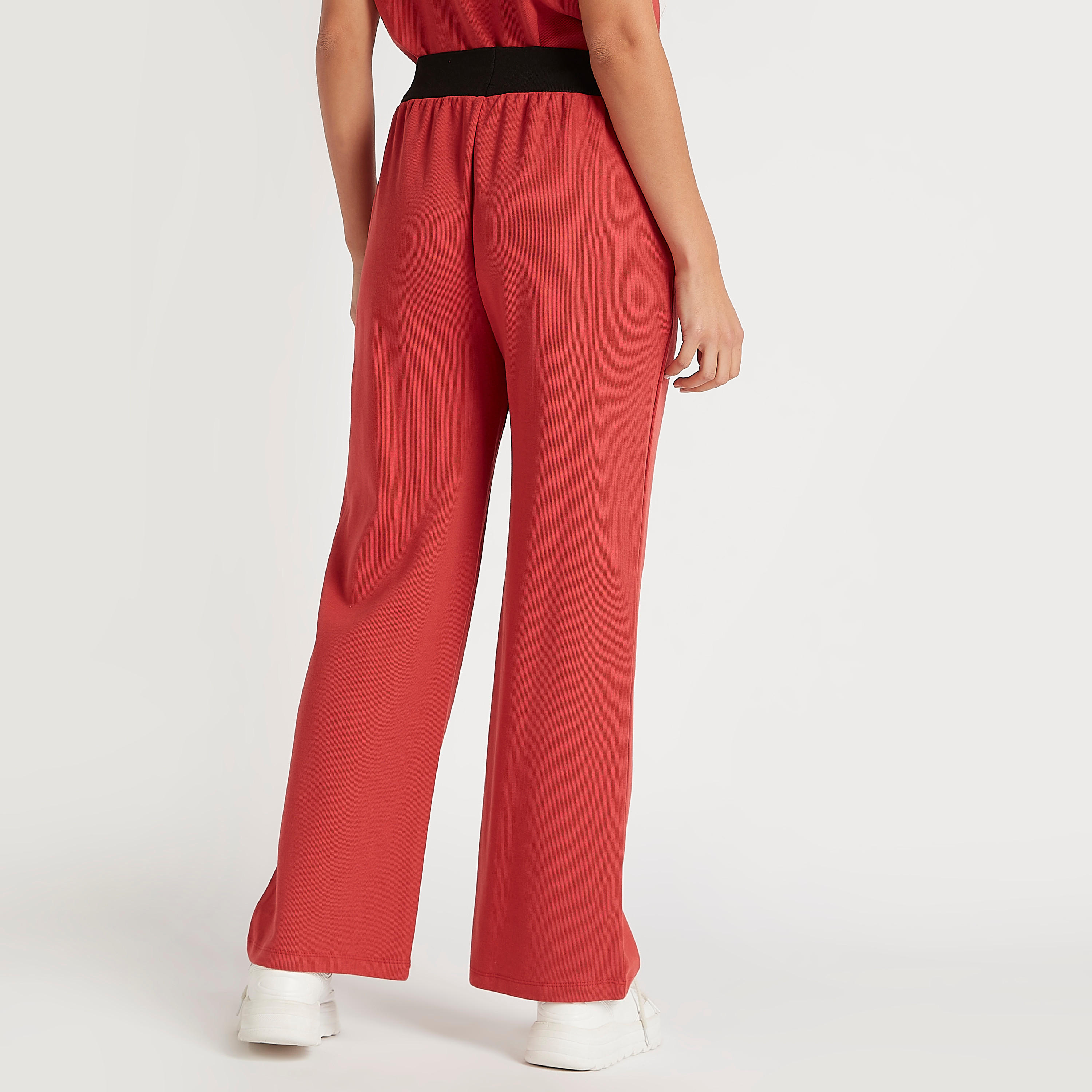 2Xtremz Solid Mid-Rise Track Pants with Printed Waistband-women-clothing-bottoms-joggers-image-4