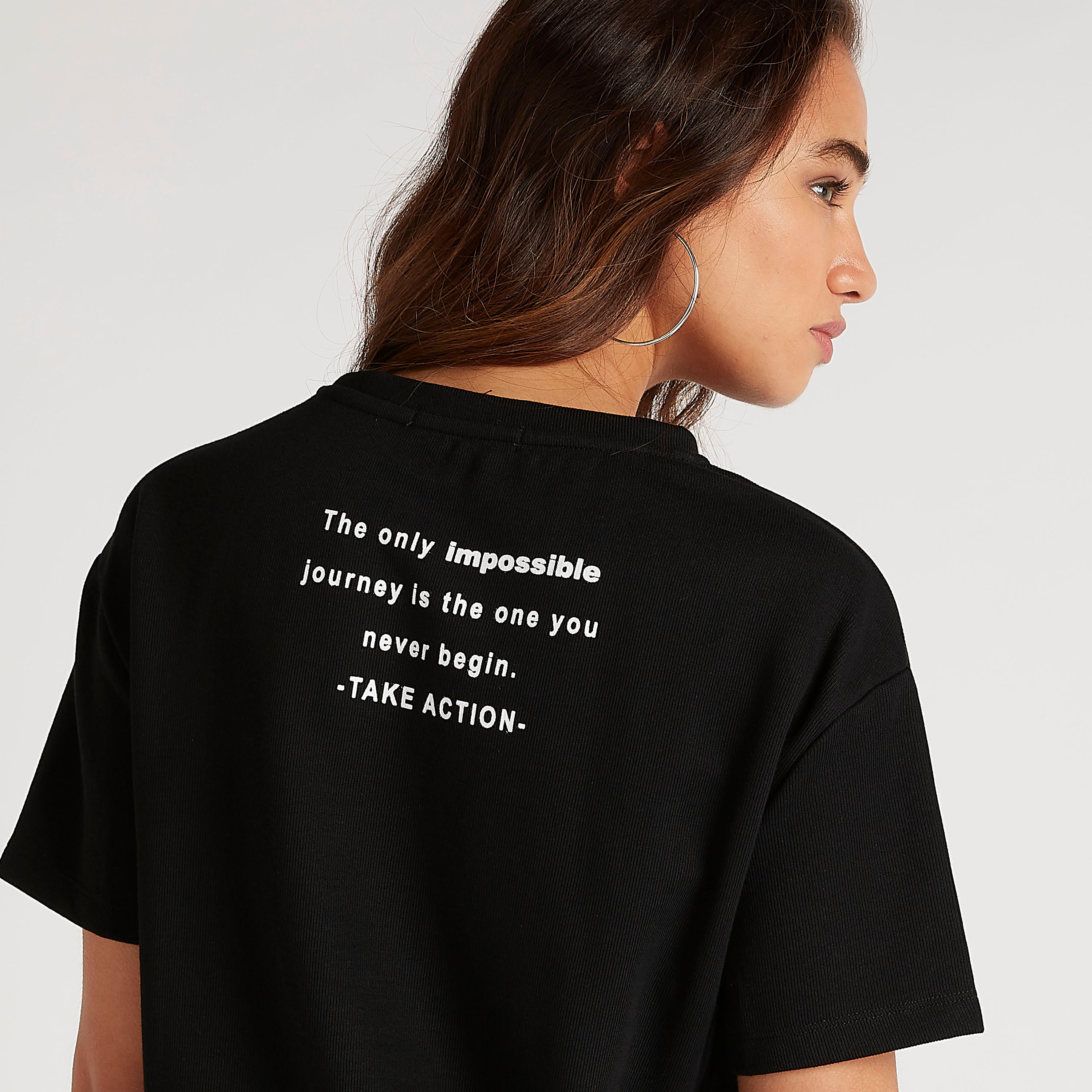 2Xtremz Printed Crew Neck T-shirt with Short Sleeves-women-clothing-tshirts-image-6