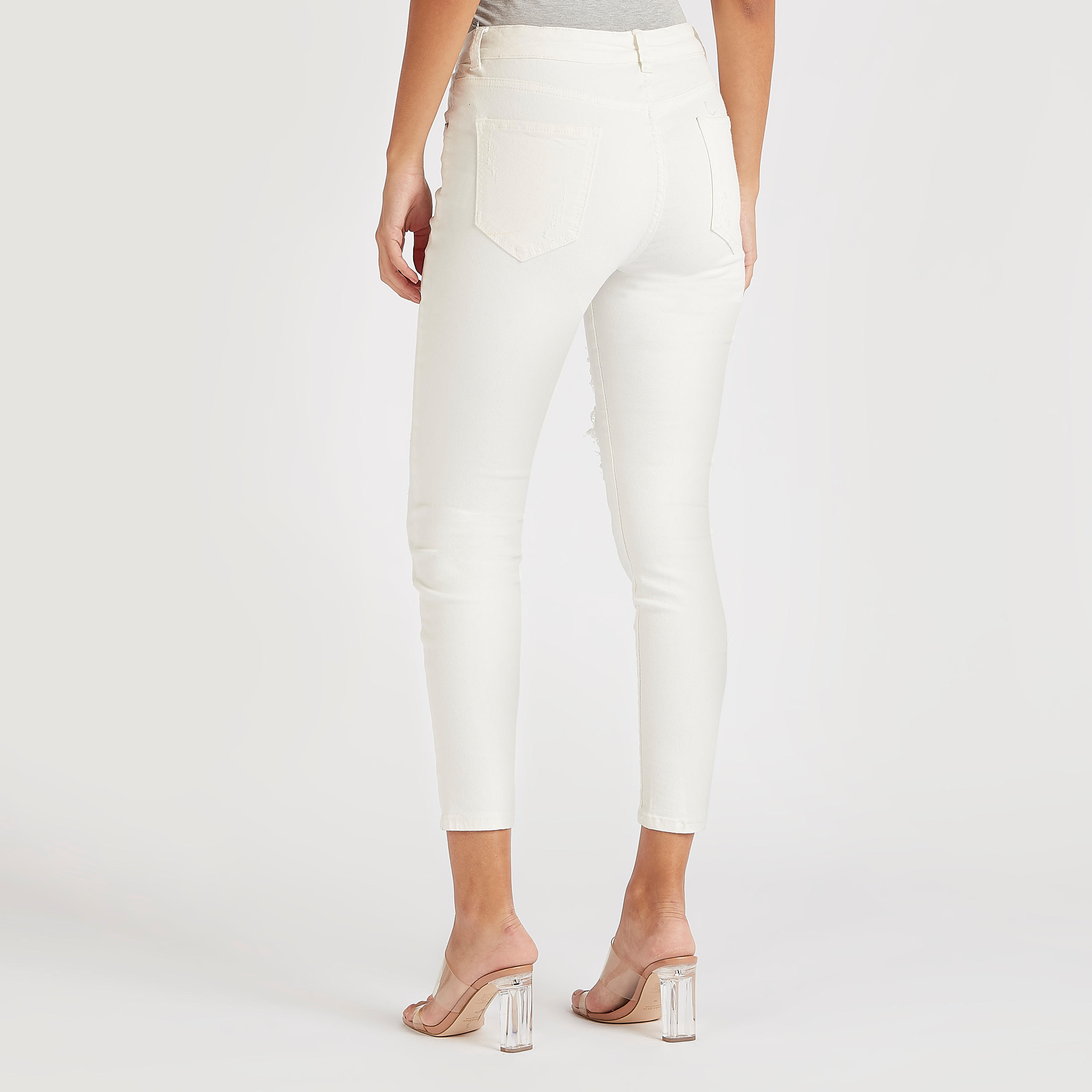 بنطلون جينز مضلّع سكيني فيت بخصر متوسّط الارتفاع وزر إغلاق من تو إكستريمز-women-clothing-bottoms-jeans-image-4