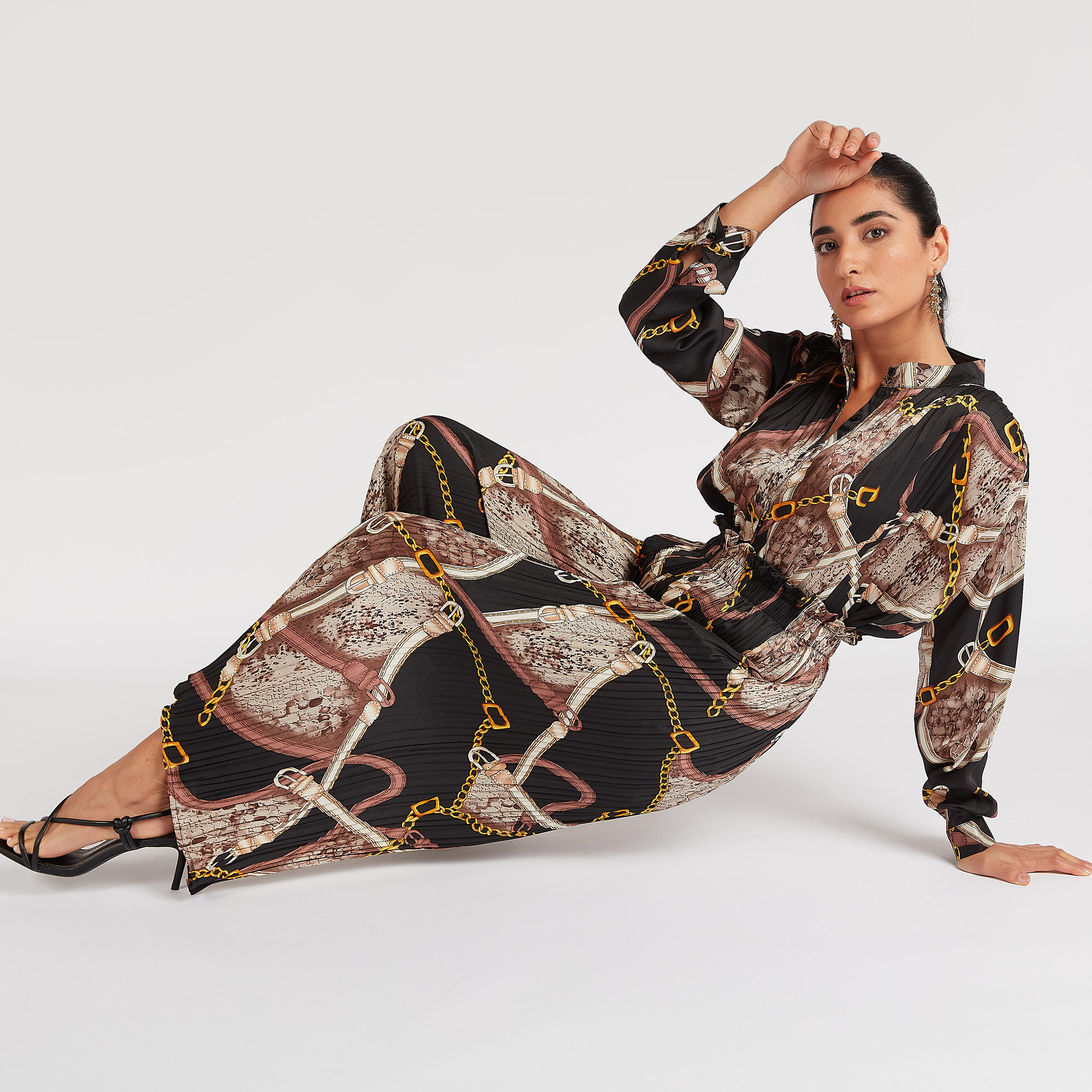 بنطلون بالازو بخصر مطاطي وطبعات من تو إكستريمز-women-clothing-bottoms-trousers-image-2