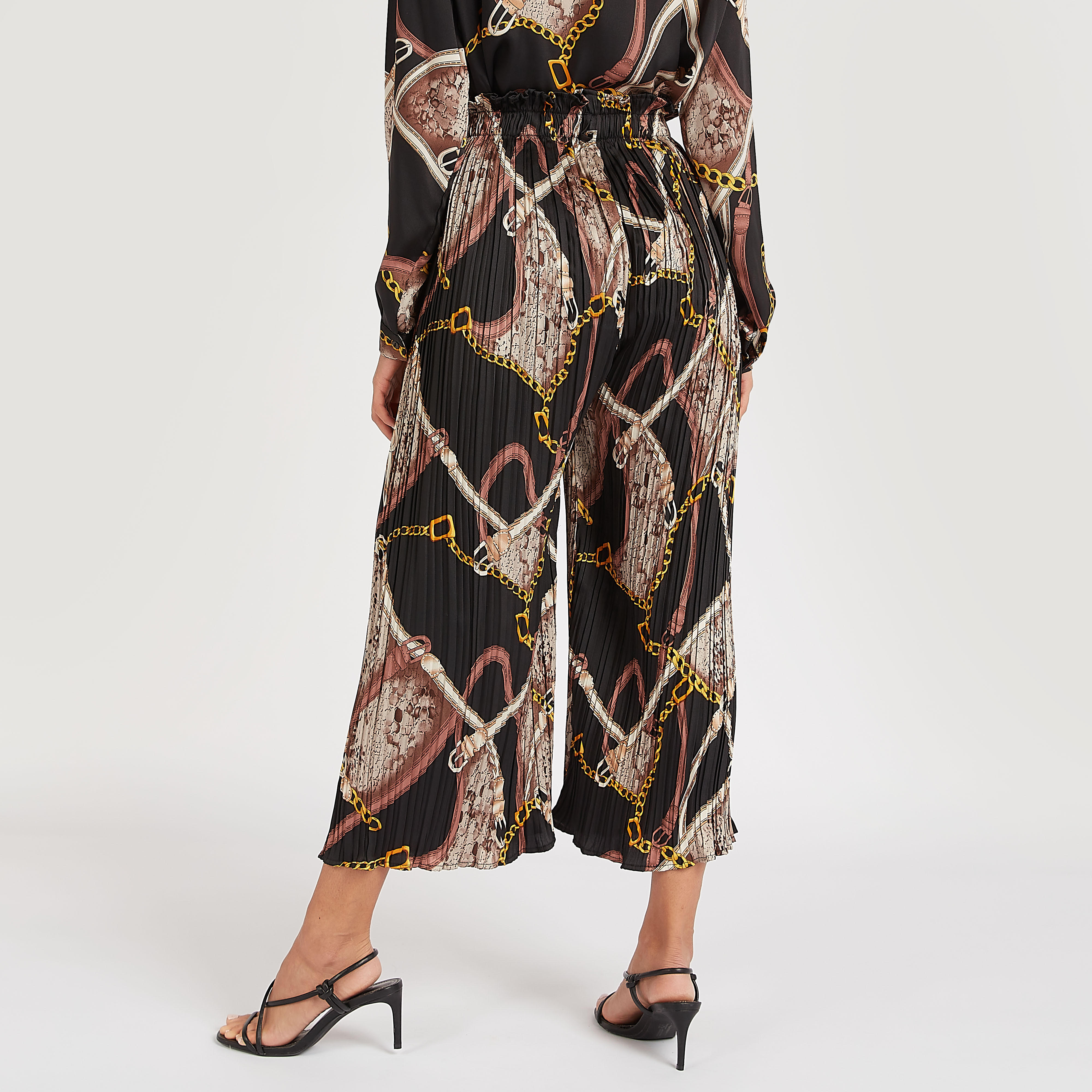 بنطلون بالازو بخصر مطاطي وطبعات من تو إكستريمز-women-clothing-bottoms-trousers-image-5