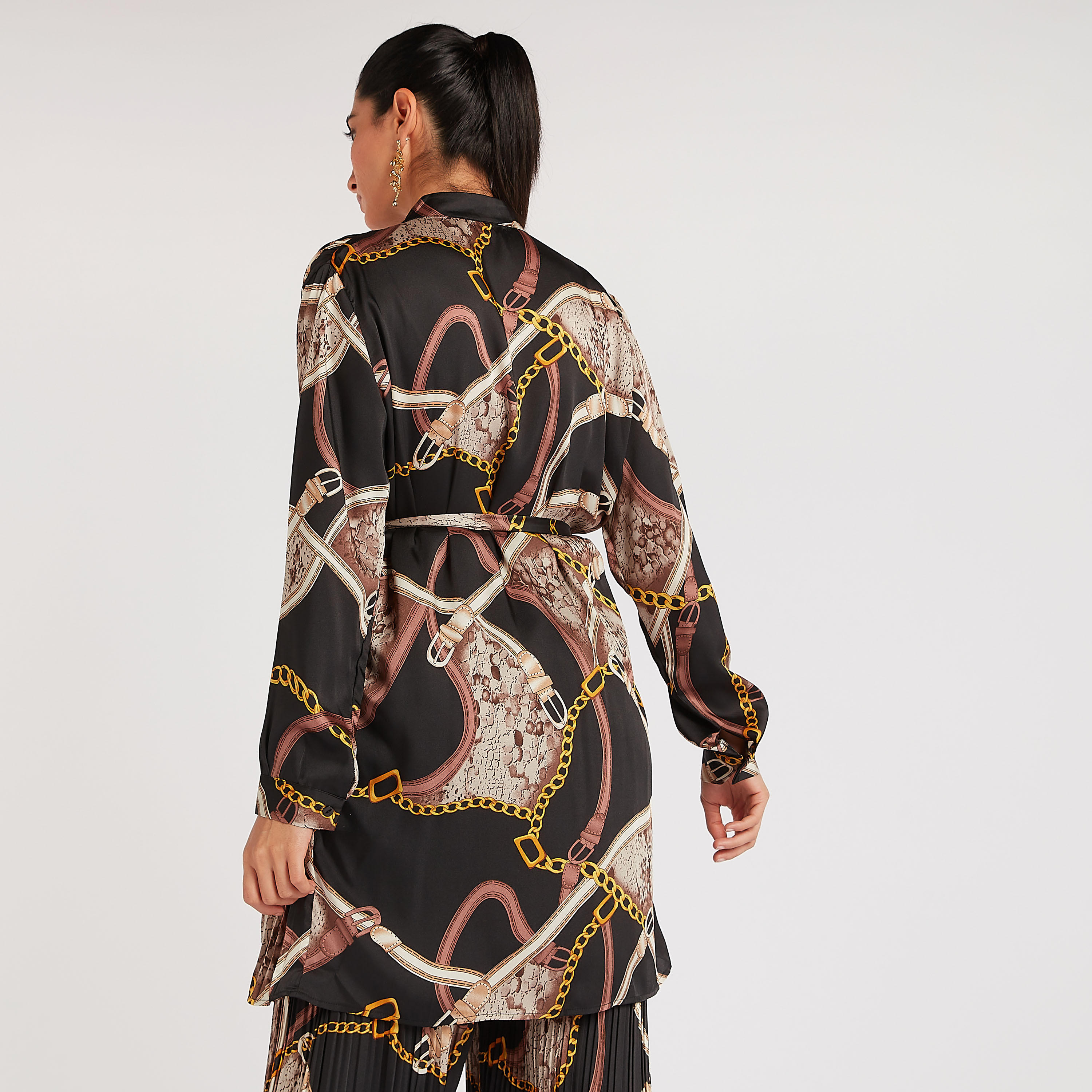 تونيك بأكمام طويلة وحزام رباط وطبعات من توإكستريمز-women-clothing-shirtsandblouses-blouses-image-4