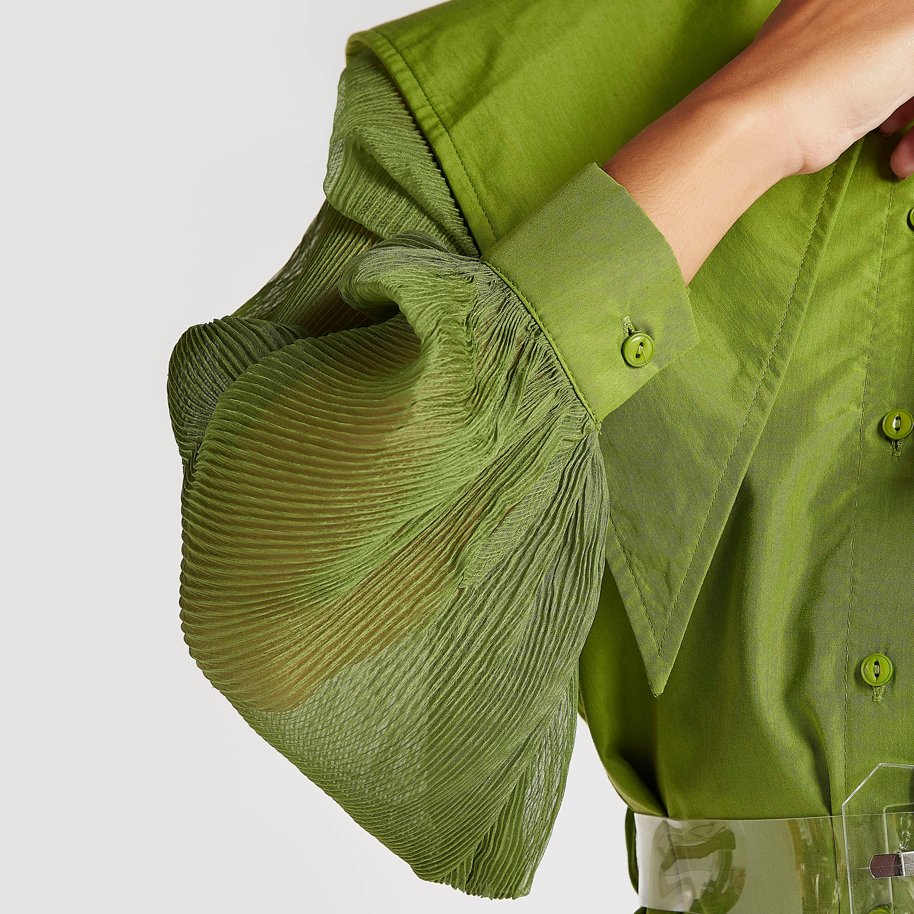 بلوزة طويلة بياقة ضيّفة وتفاصيل كشكشة من تو إكستريمز-women-clothing-shirtsandblouses-blouses-image-5