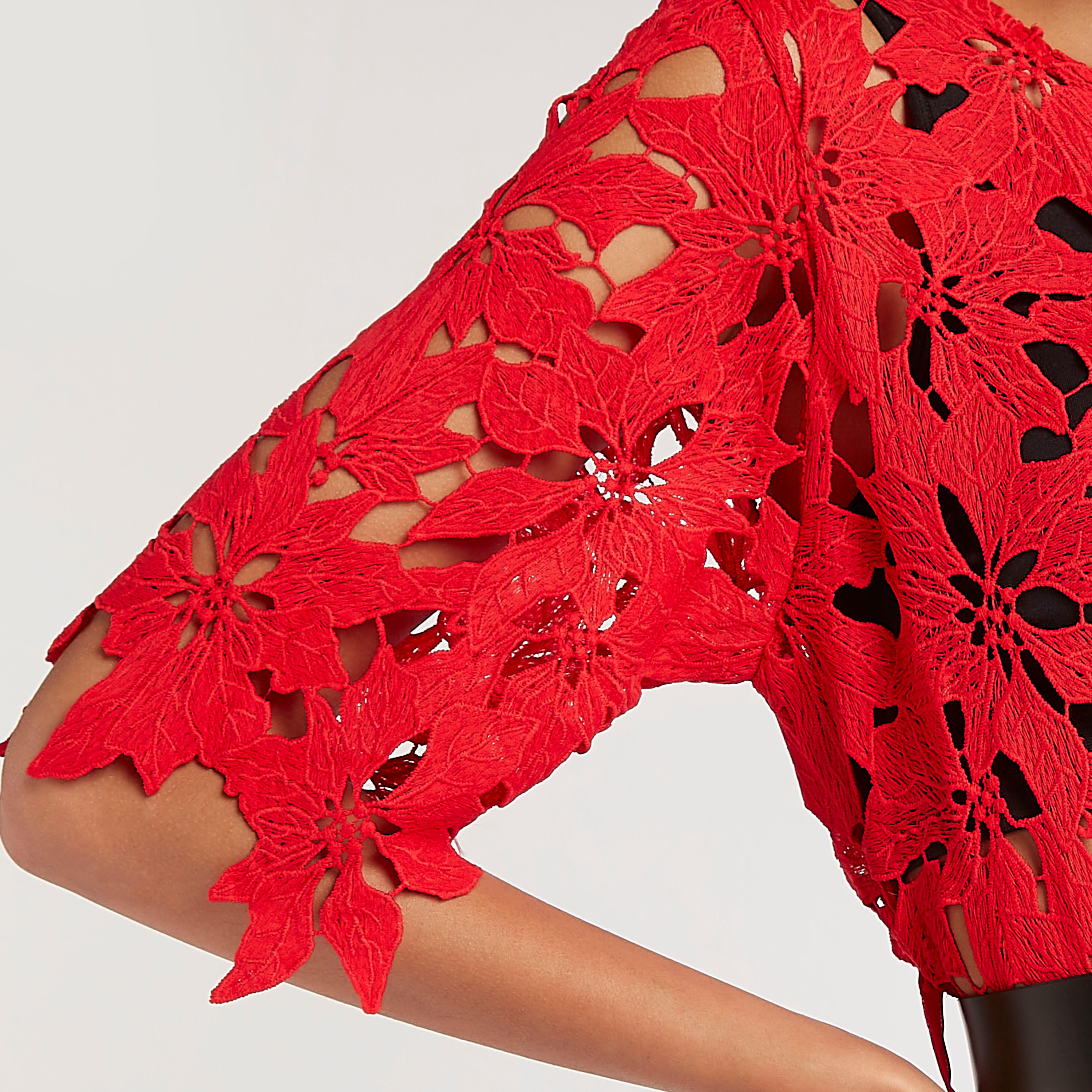 2Xtremz Lace Detailed Asymmetric Top with Crew Neck-women-clothing-shirtsandblouses-blouses-image-6